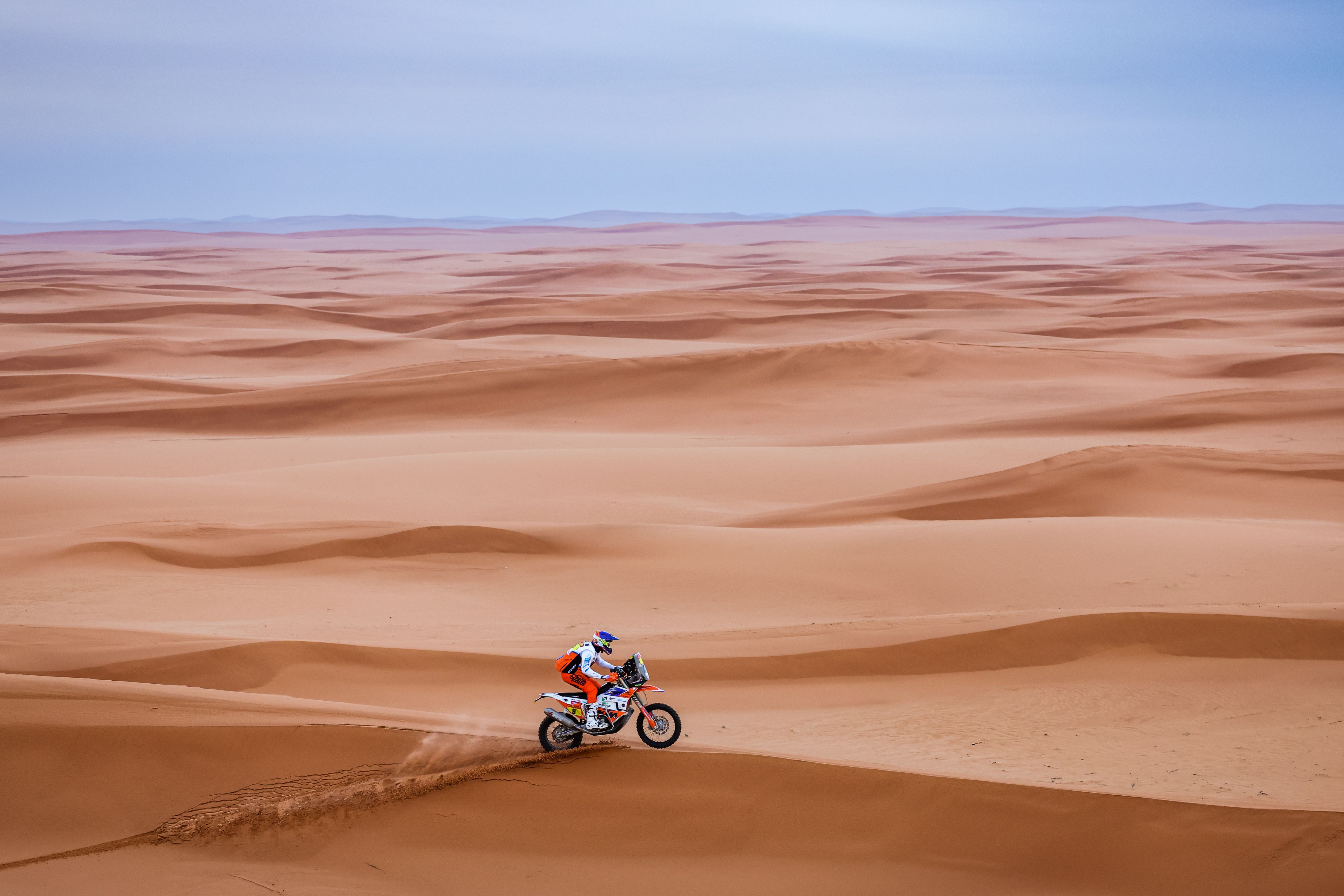 Mason Klein en la etapa 9 del Dakar 2023