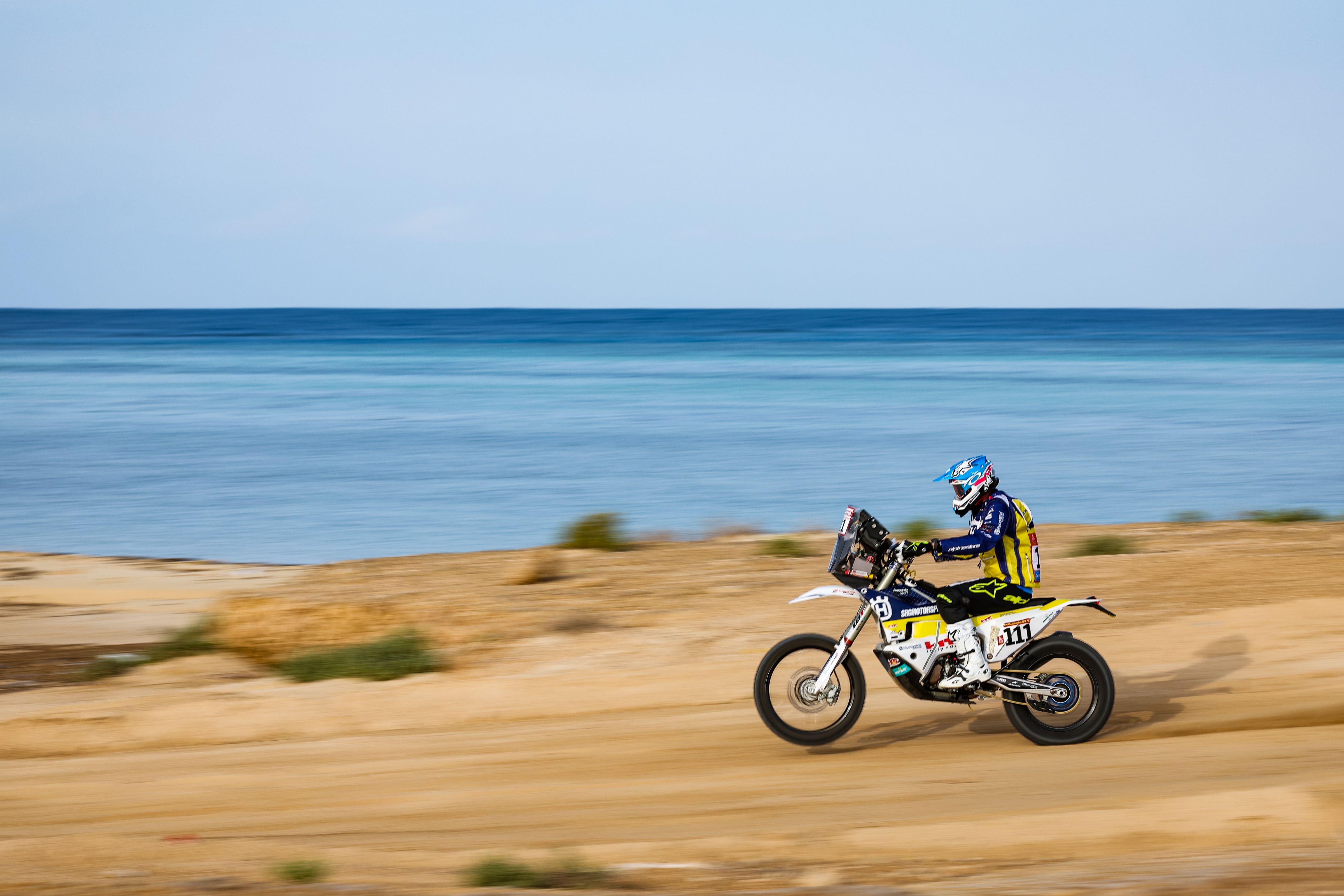Michael Docherty en el prólogo del Dakar 2023