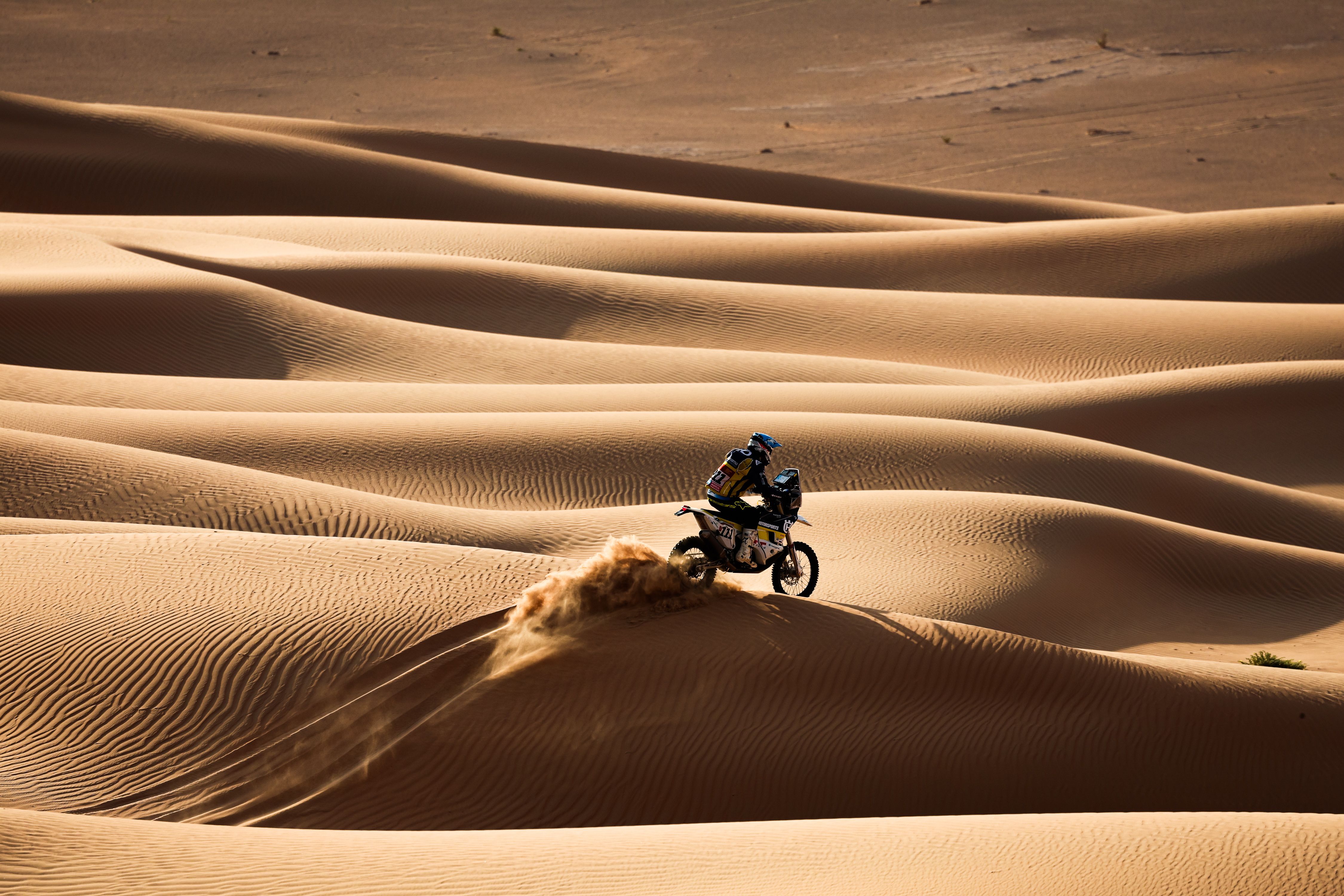 Michael Docherty en la etapa 13 del Dakar 2023