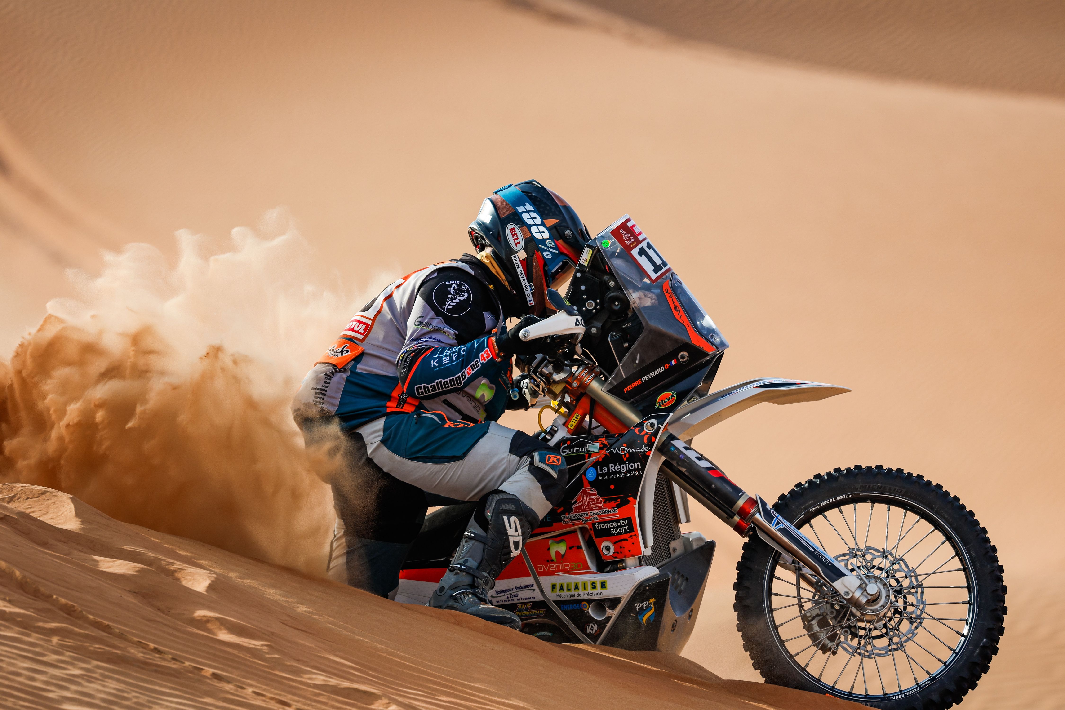 Pierre Peyrard en la etapa 12 del Dakar 2023