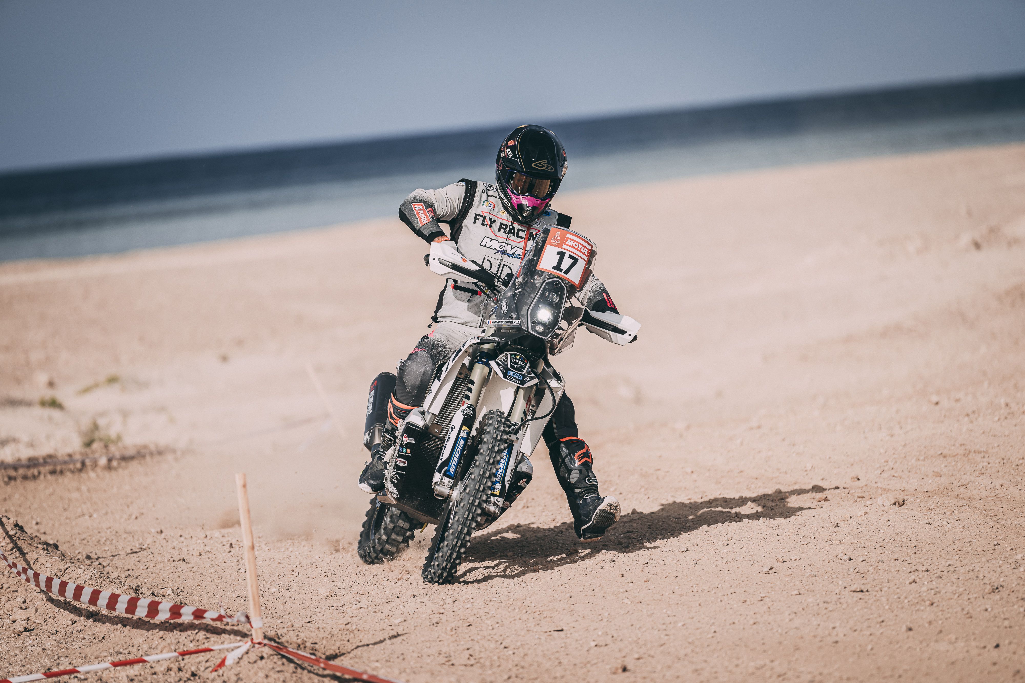 Romain Dumontier en el prólogo del Dakar 2023