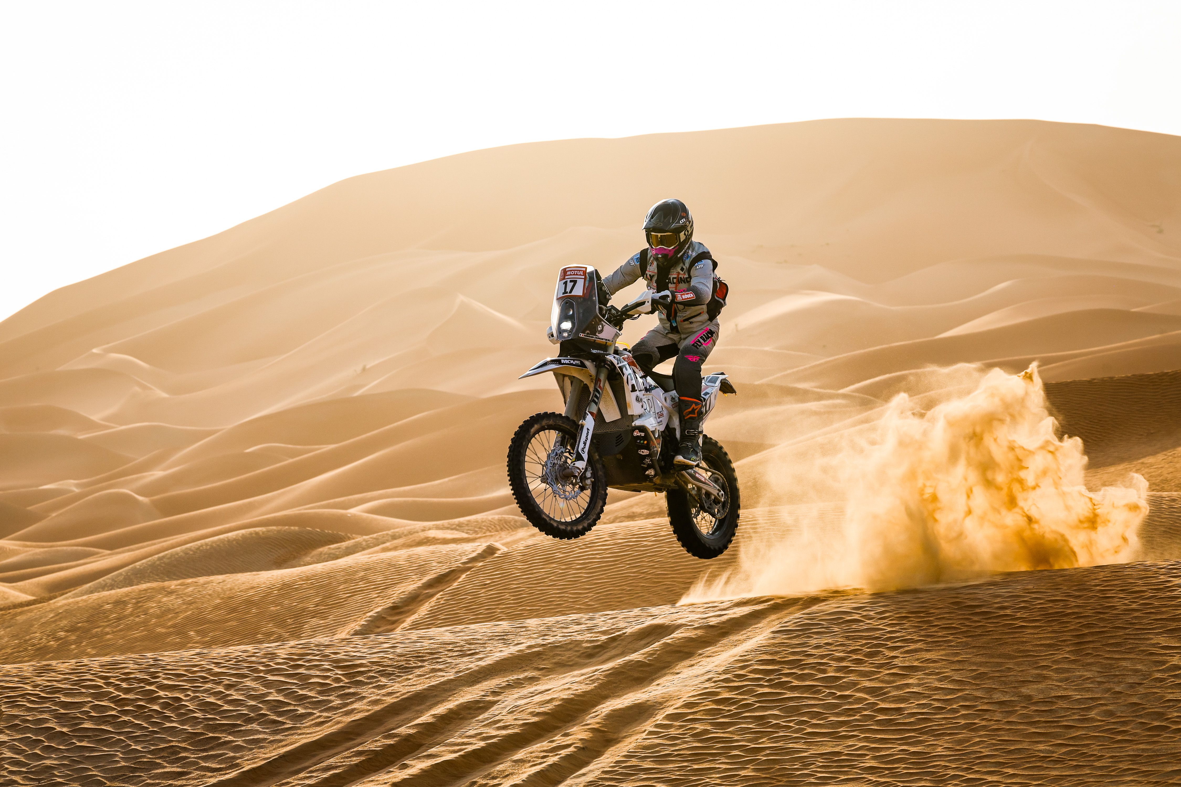 Romain Dumontier en la etapa 12 del Dakar 2023