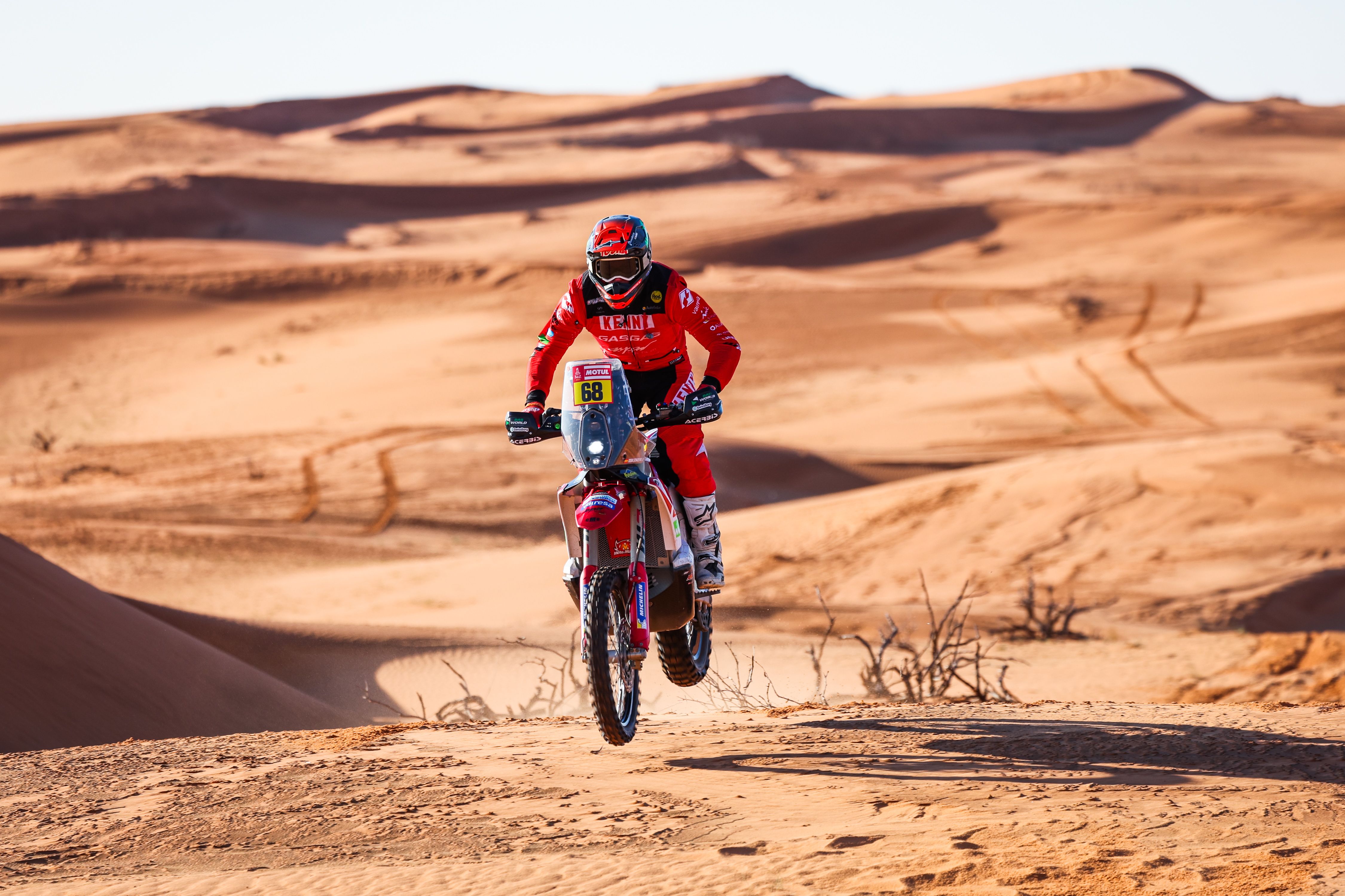Tosha Schareina en la etapa 5 del Dakar 2023