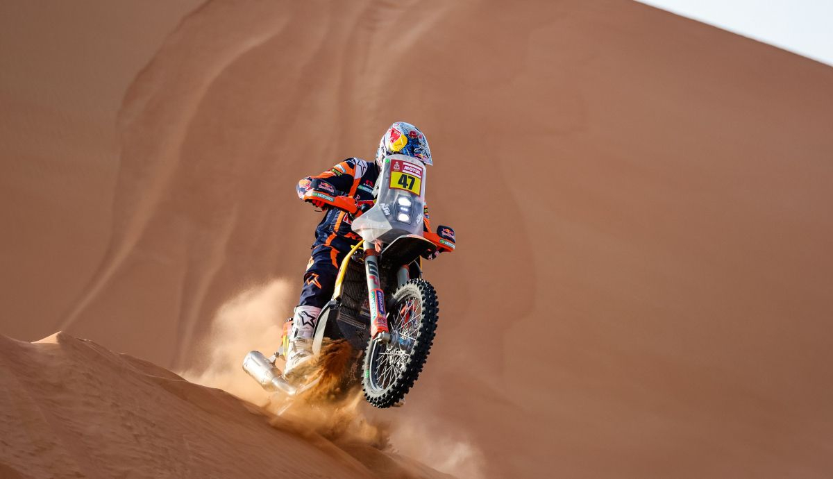 Kevin Benavides en la etapa 12 del Dakar 2023 Kevin Benavides en la etapa 12 del Dakar 2023