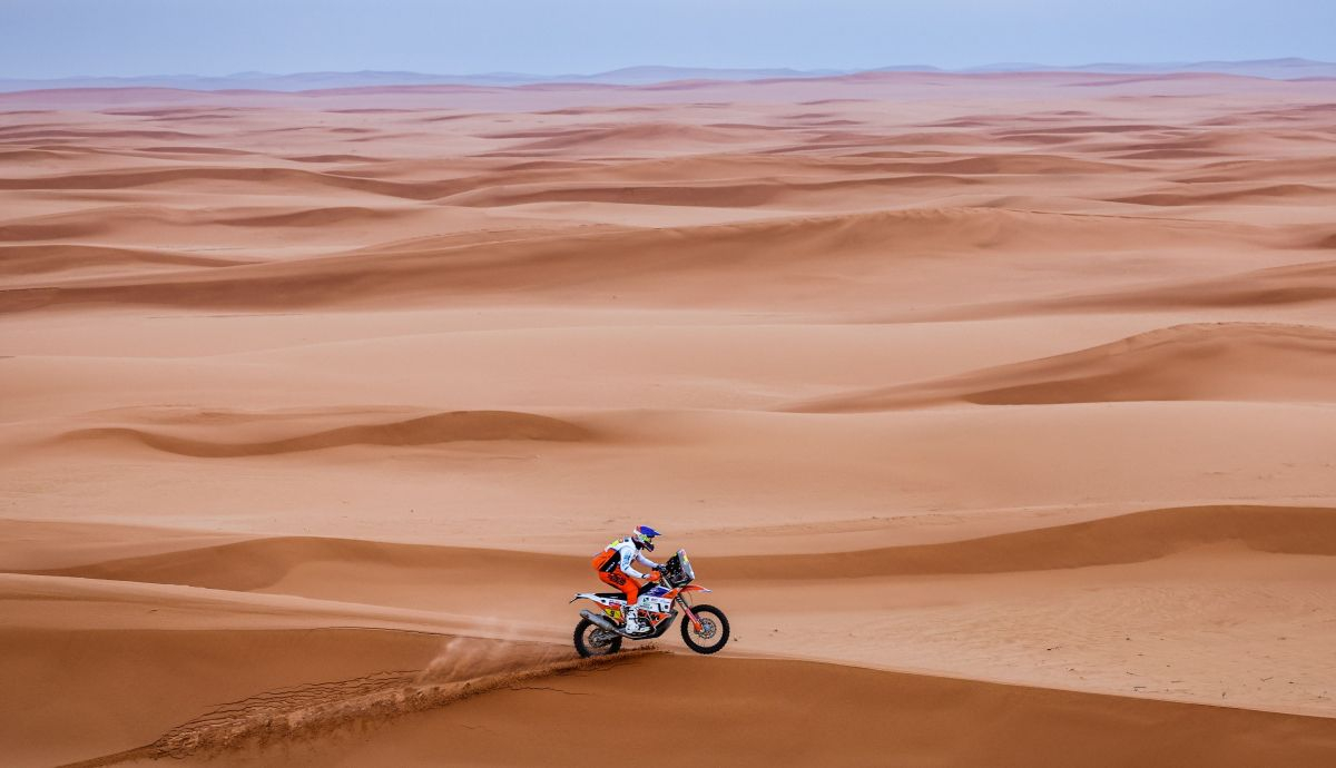 Mason Klein en la etapa 9 del Dakar 2023 Mason Klein en la etapa 9 del Dakar 2023