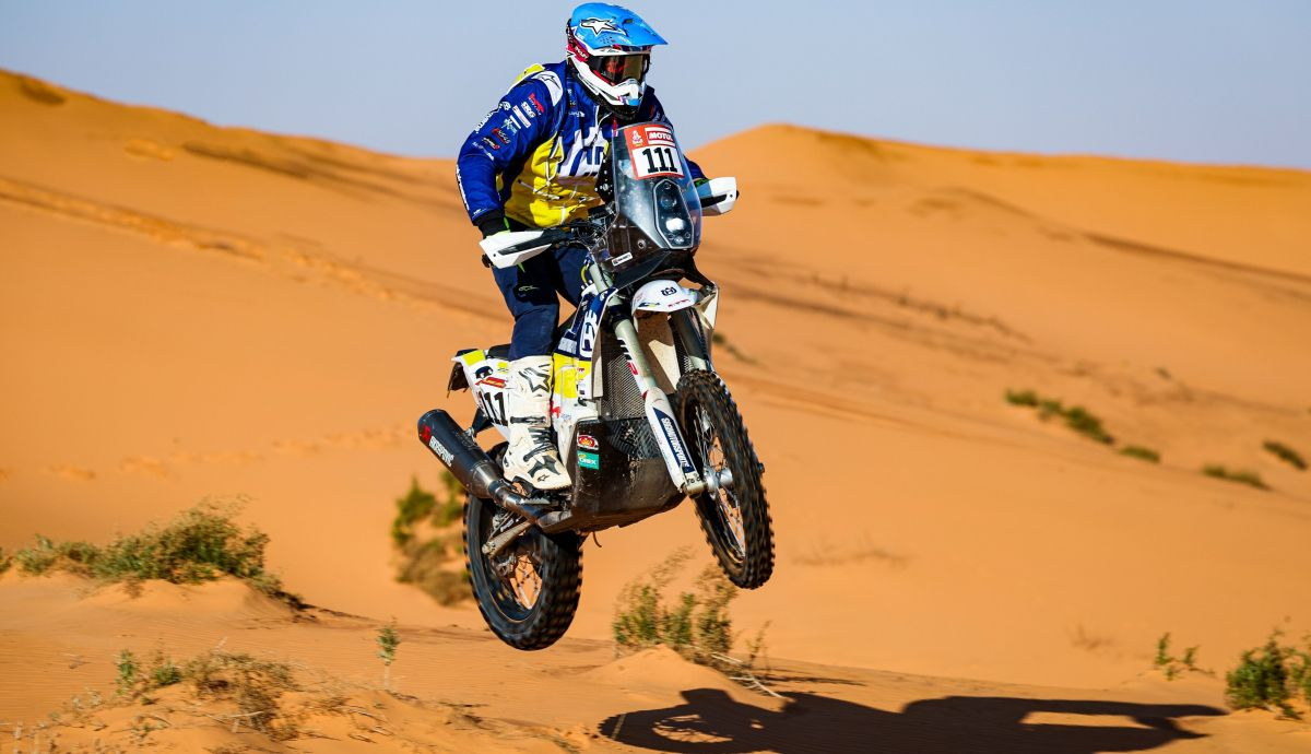 Michael Docherty en la etapa 6 del Dakar 2023 Michael Docherty en la etapa 6 del Dakar 2023
