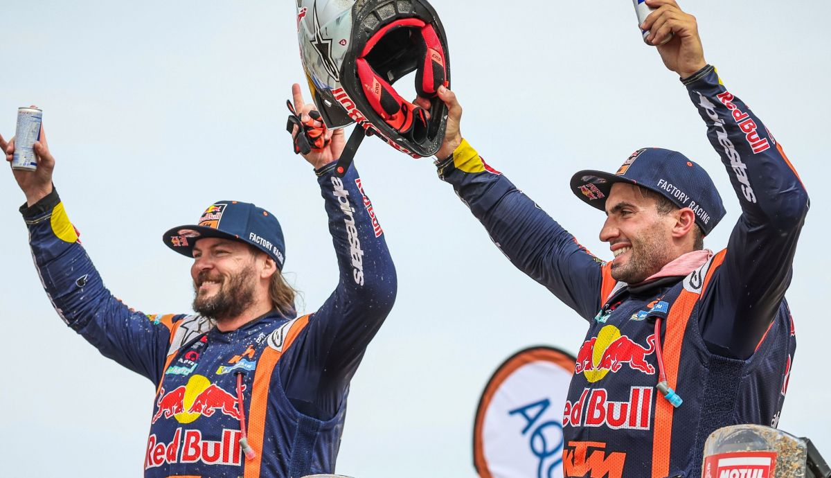 KTM ha logrado el doblete en el Dakar 2023 con Kevin Benavides y Toby Price