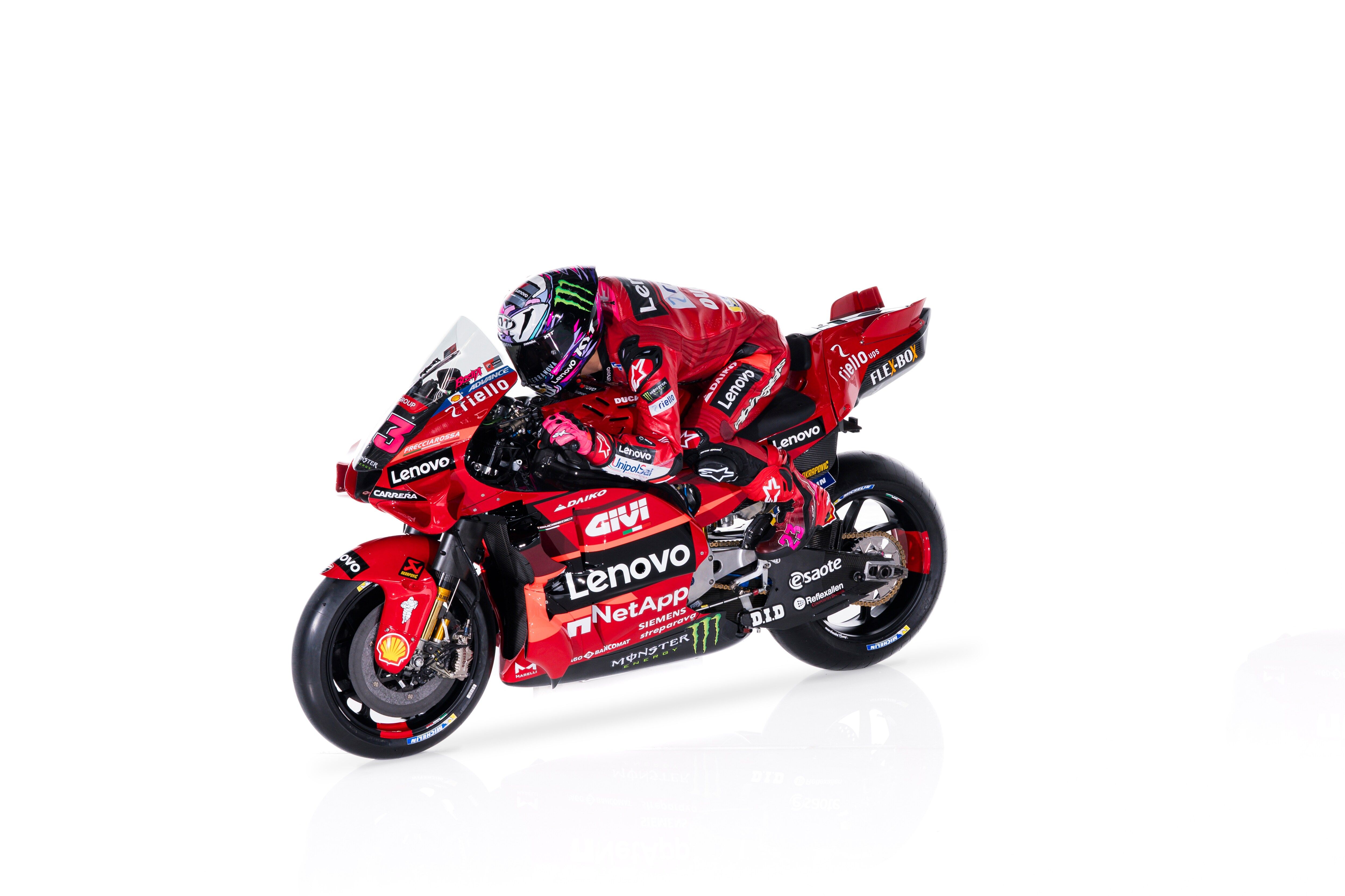 Ducati Desmosedici GP23 Lenovo MotoGP 2023 Pecco Bagnaia Enea Bastianini 44