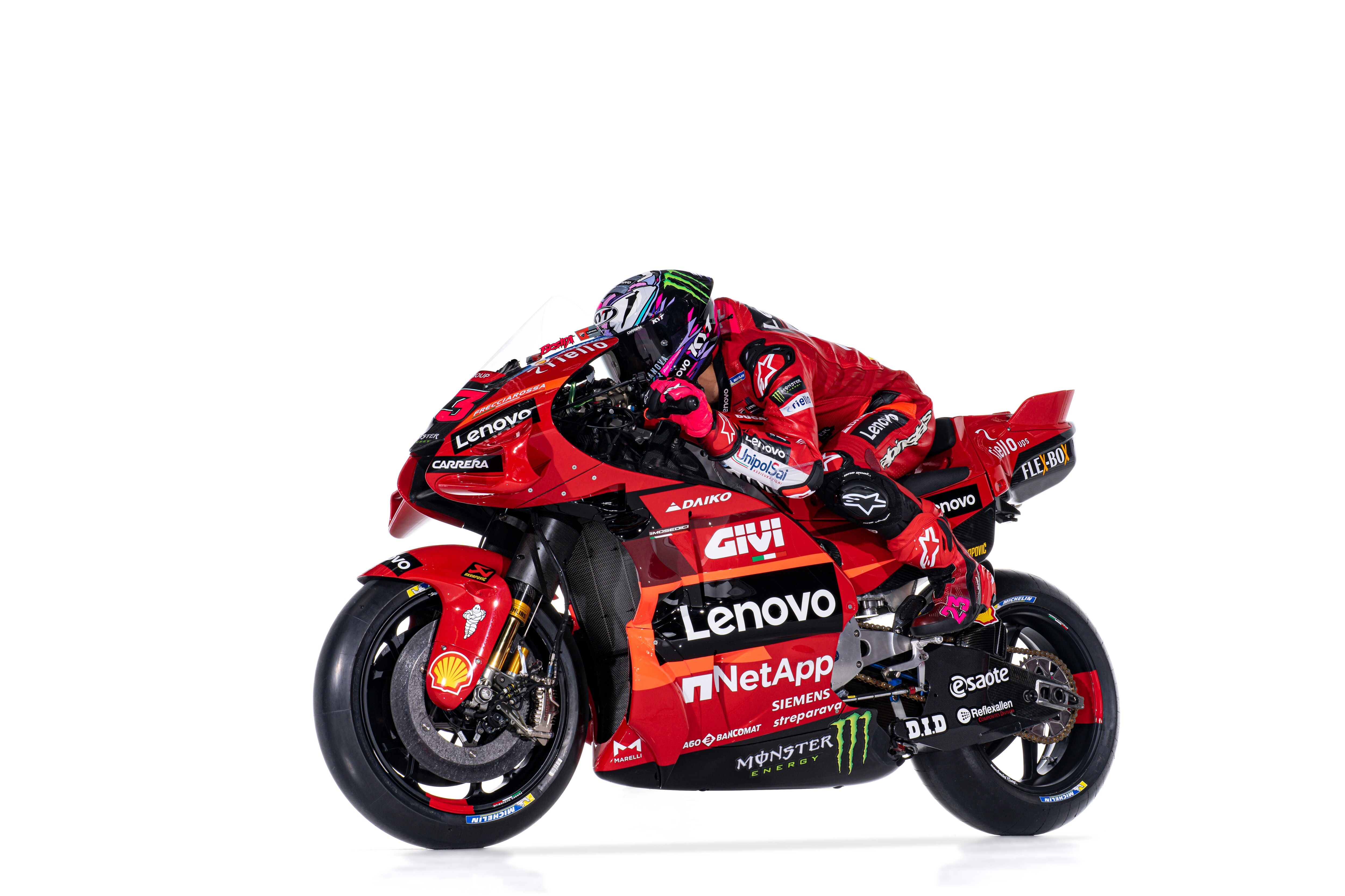Ducati Desmosedici GP23 Lenovo MotoGP 2023 Pecco Bagnaia Enea Bastianini 48