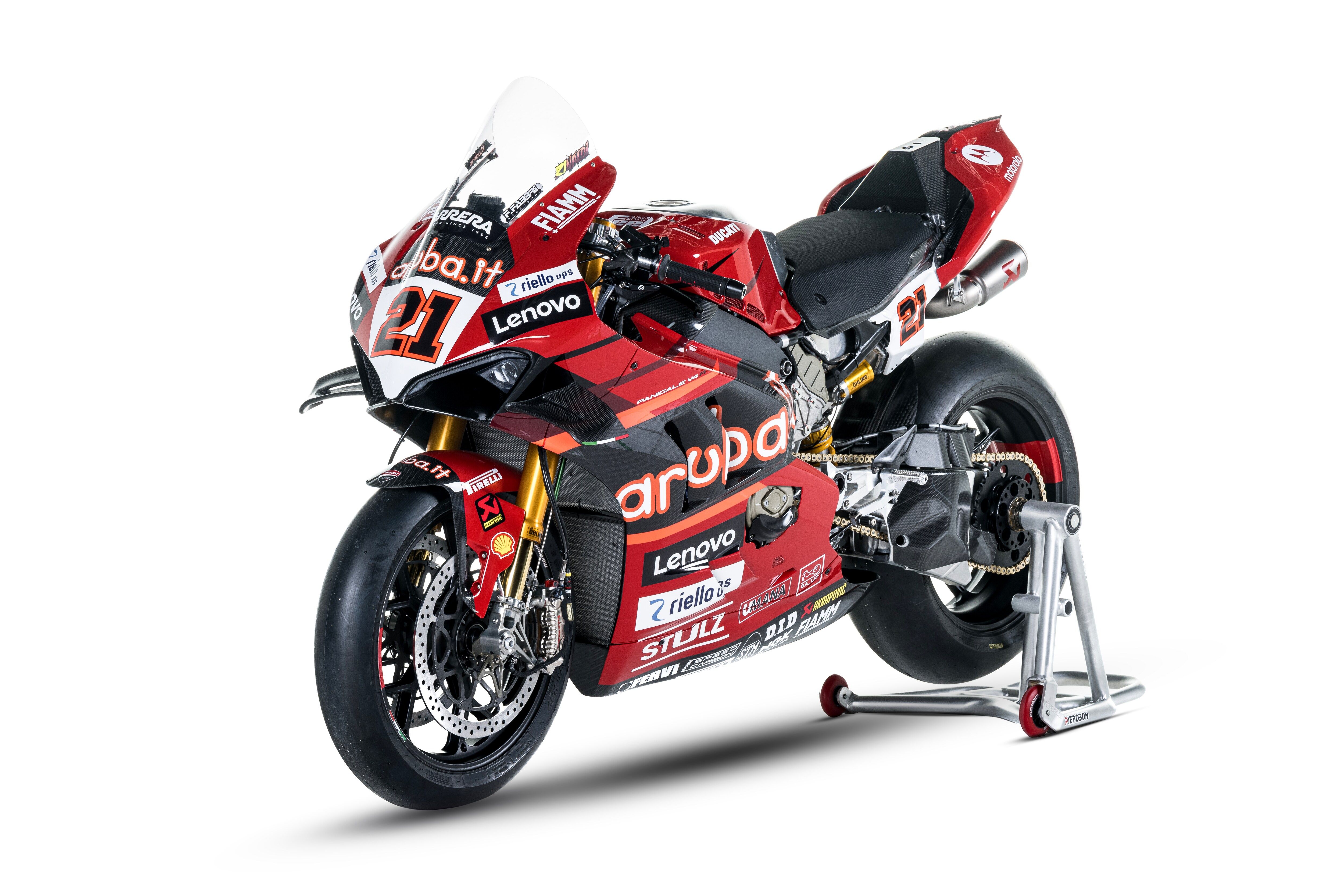 Ducati Panigale V4R Aruba WSBK 2023 Álvaro Bautista Michael Rinaldi 09