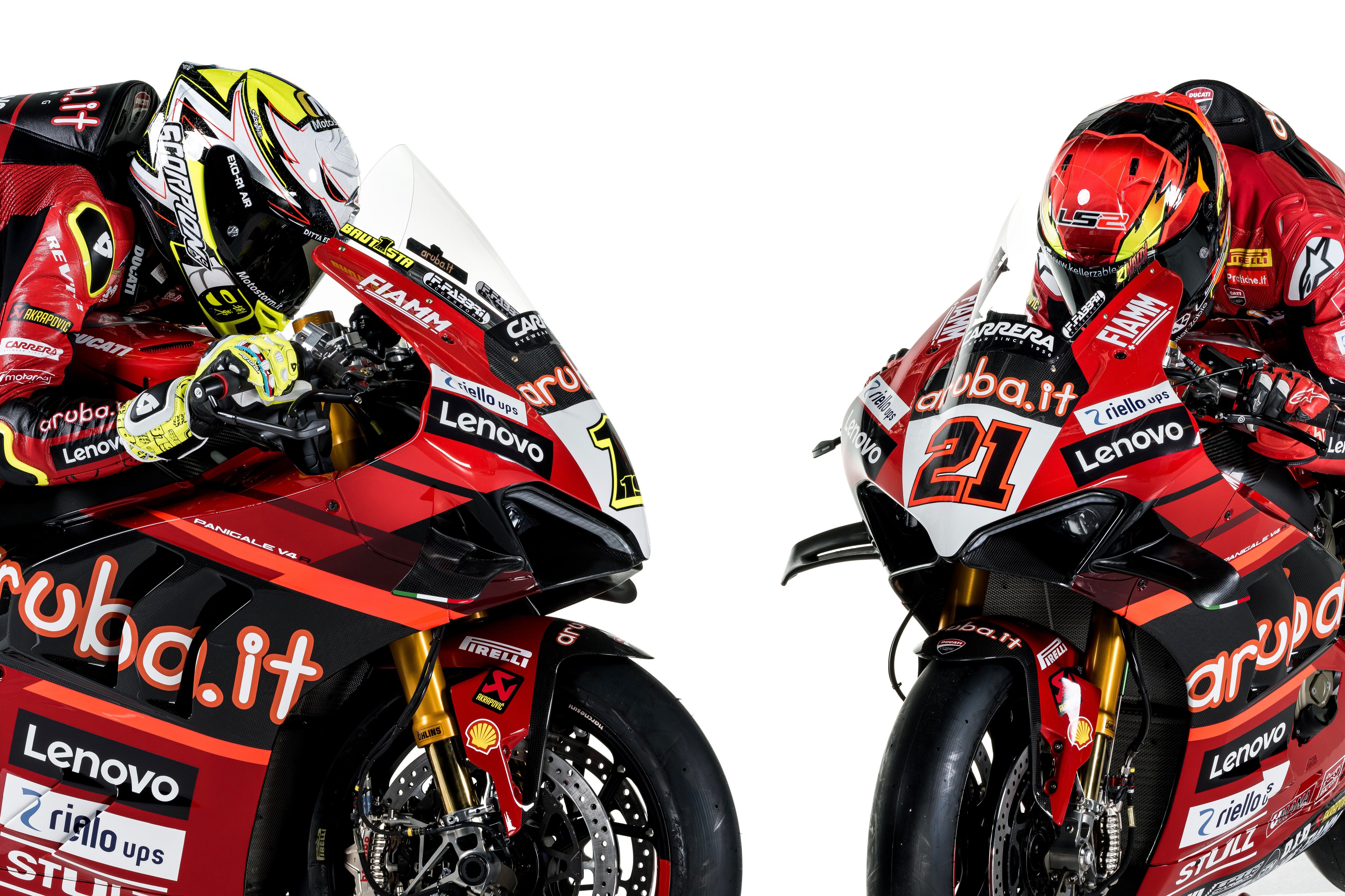 Ducati Panigale V4R Aruba WSBK 2023 Álvaro Bautista Michael Rinaldi 28
