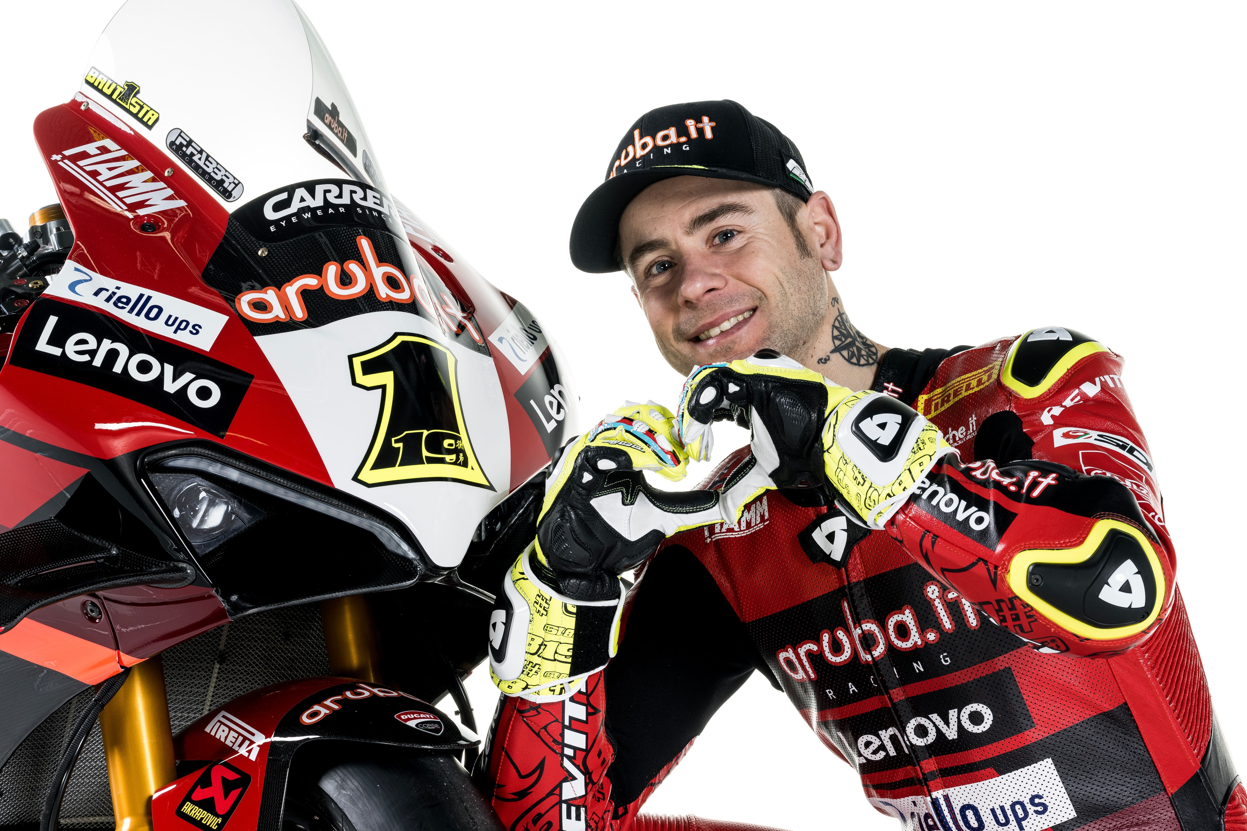Ducati Panigale V4R Aruba WSBK 2023 Álvaro Bautista Michael Rinaldi 44
