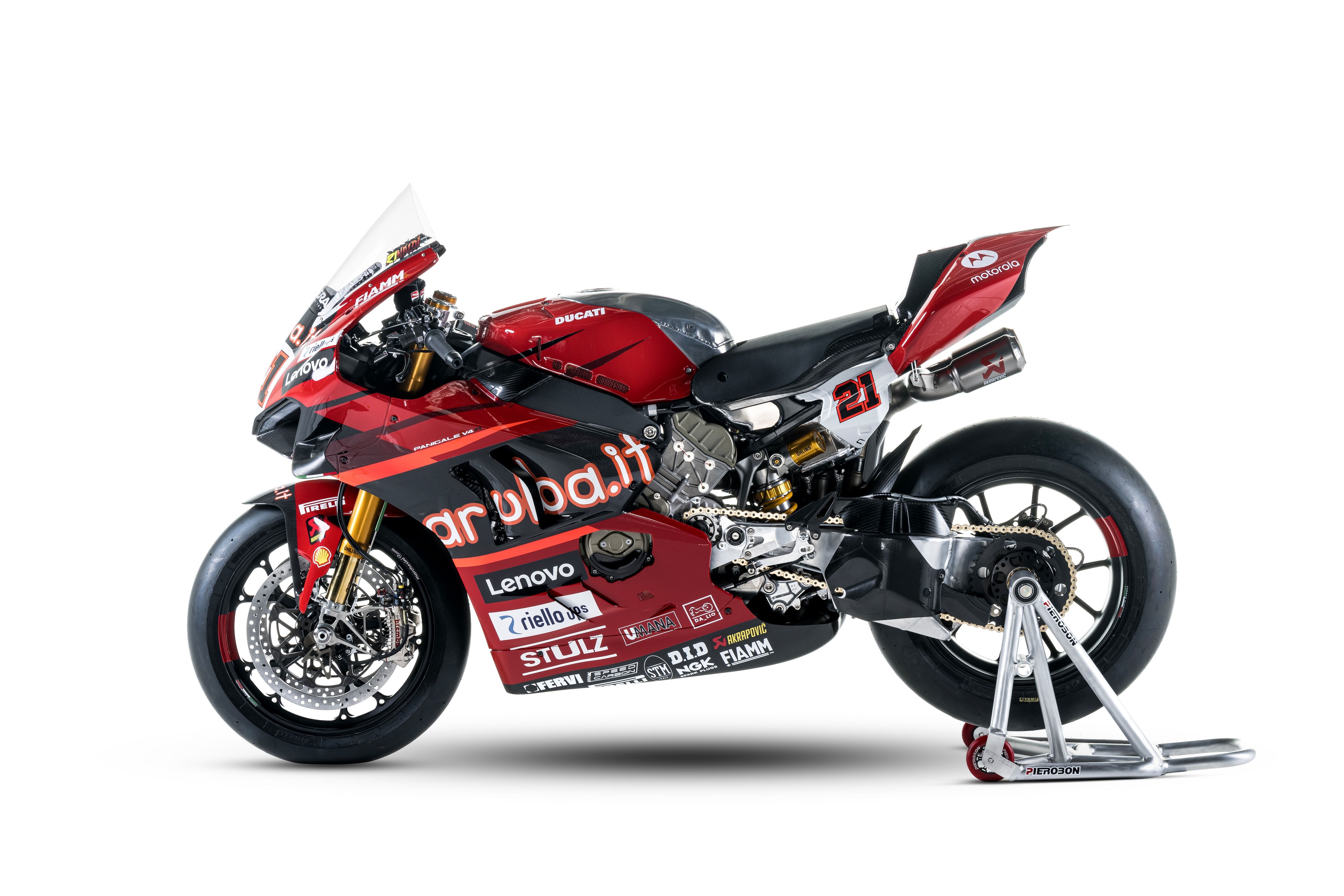 Ducati Panigale V4R Aruba WSBK 2023 Álvaro Bautista Michael Rinaldi 45