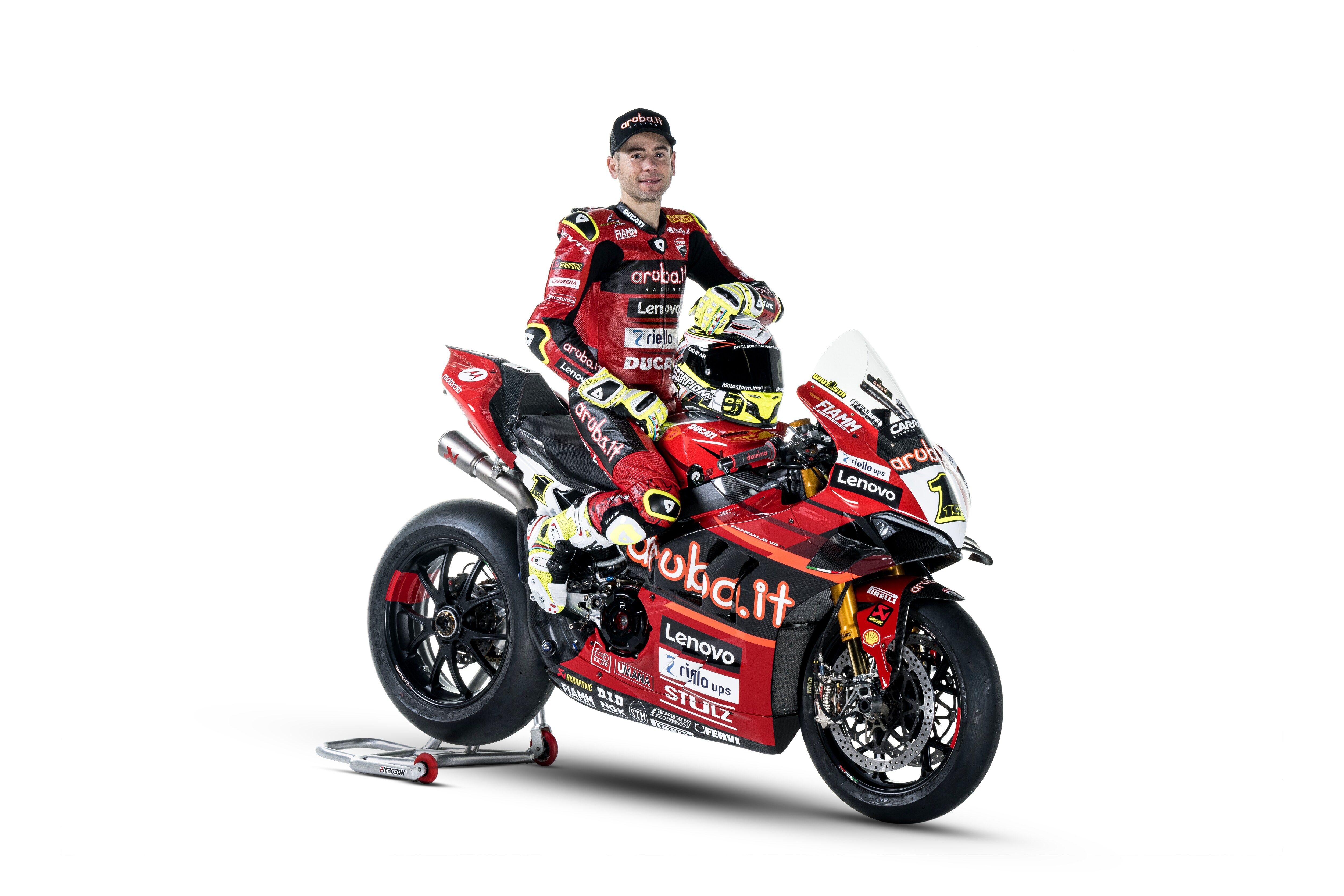 Ducati Panigale V4R Aruba WSBK 2023 Álvaro Bautista Michael Rinaldi 46