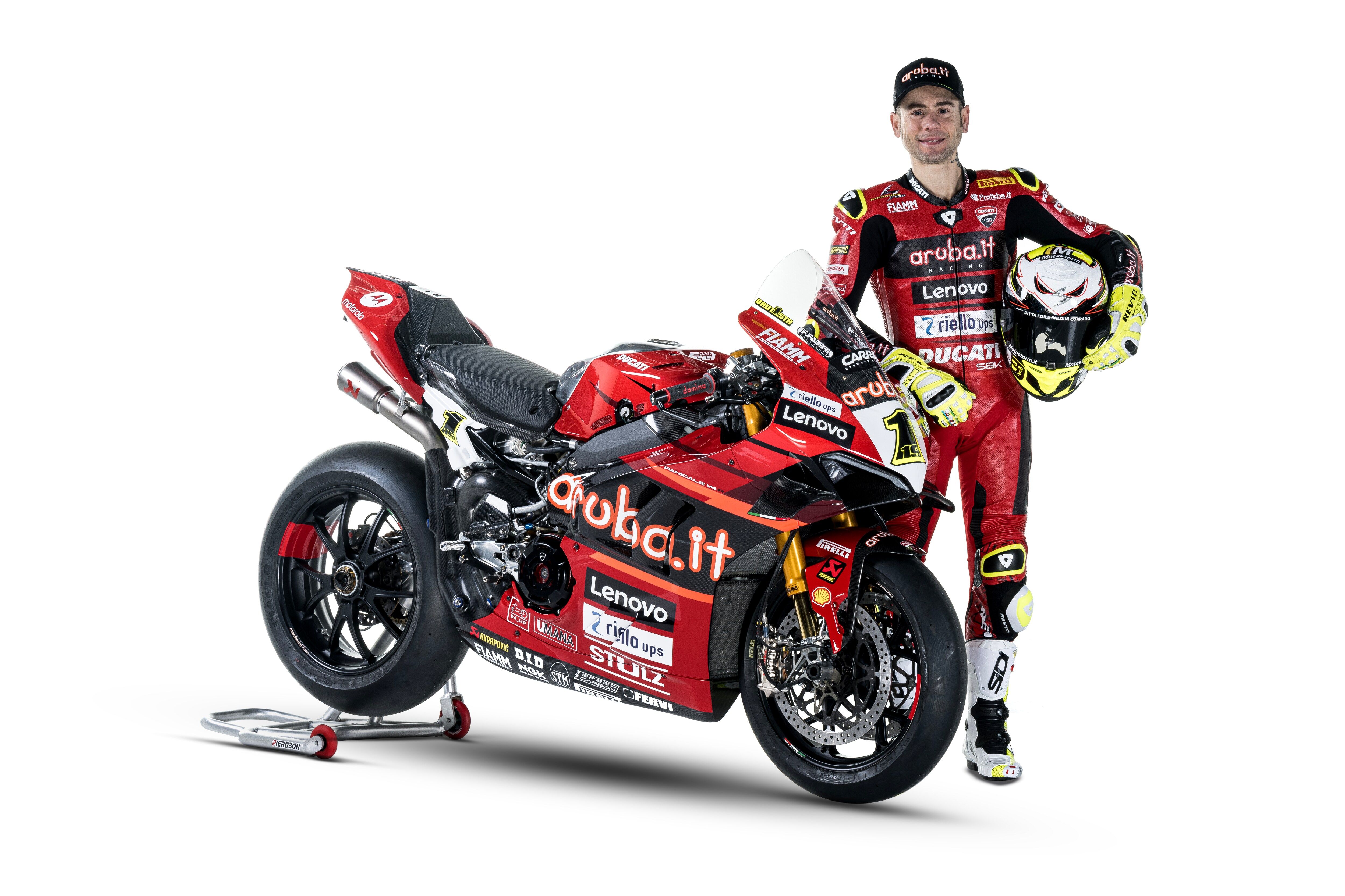 Ducati Panigale V4R Aruba WSBK 2023 Álvaro Bautista Michael Rinaldi 52