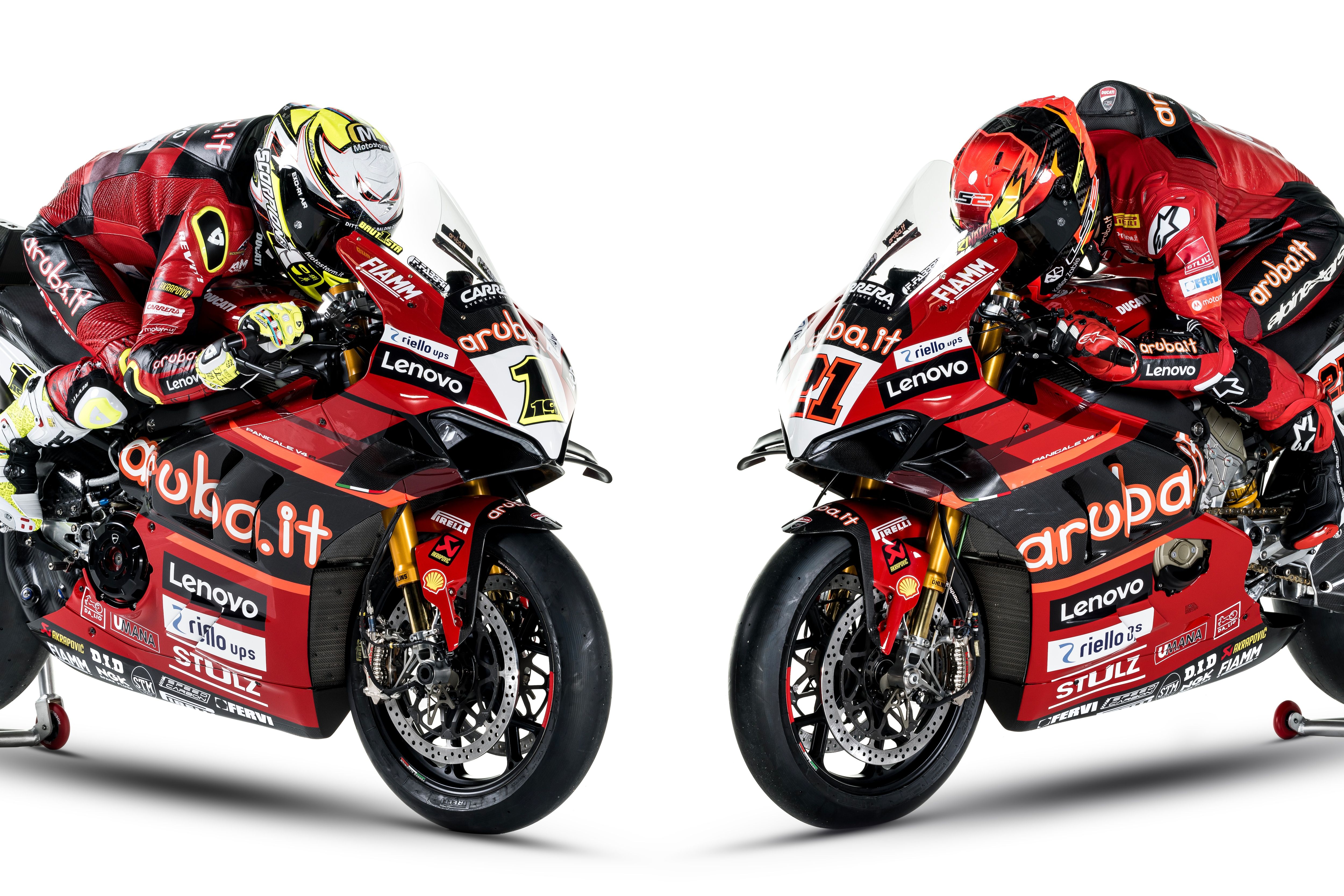 Ducati Panigale V4R Aruba WSBK 2023 Álvaro Bautista Michael Rinaldi 54