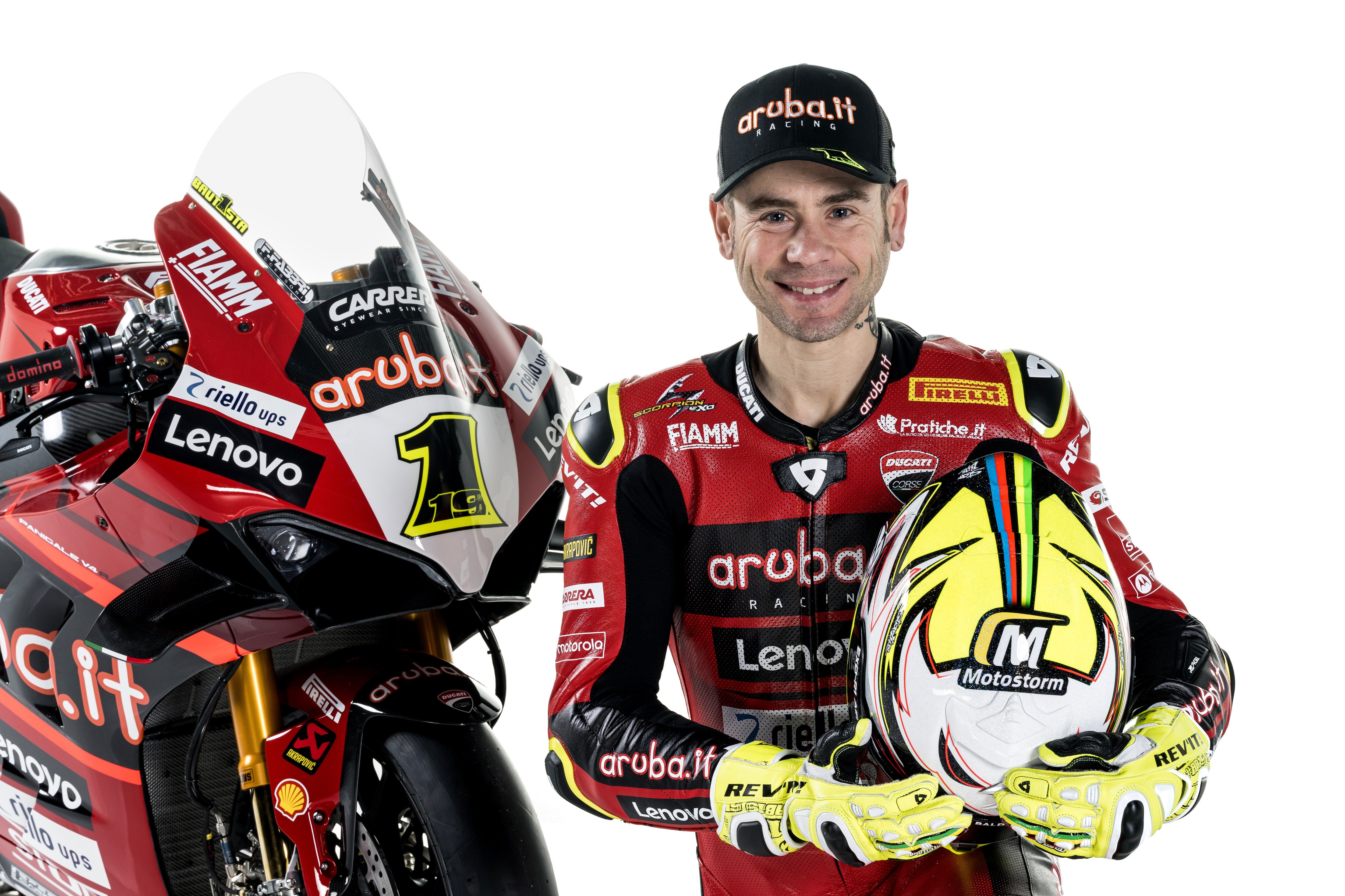 Ducati Panigale V4R Aruba WSBK 2023 Álvaro Bautista Michael Rinaldi 57