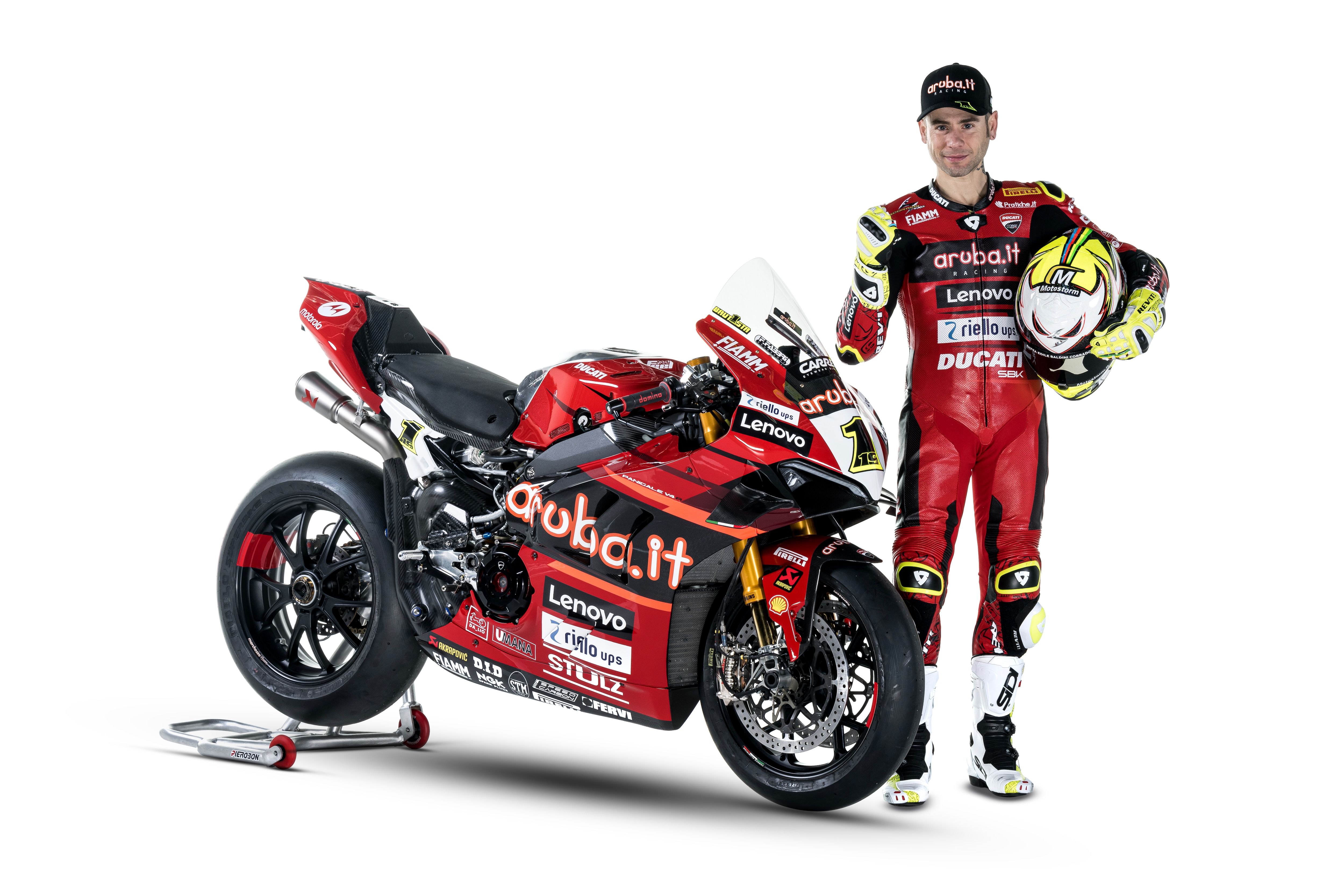 Ducati Panigale V4R Aruba WSBK 2023 Álvaro Bautista Michael Rinaldi 65