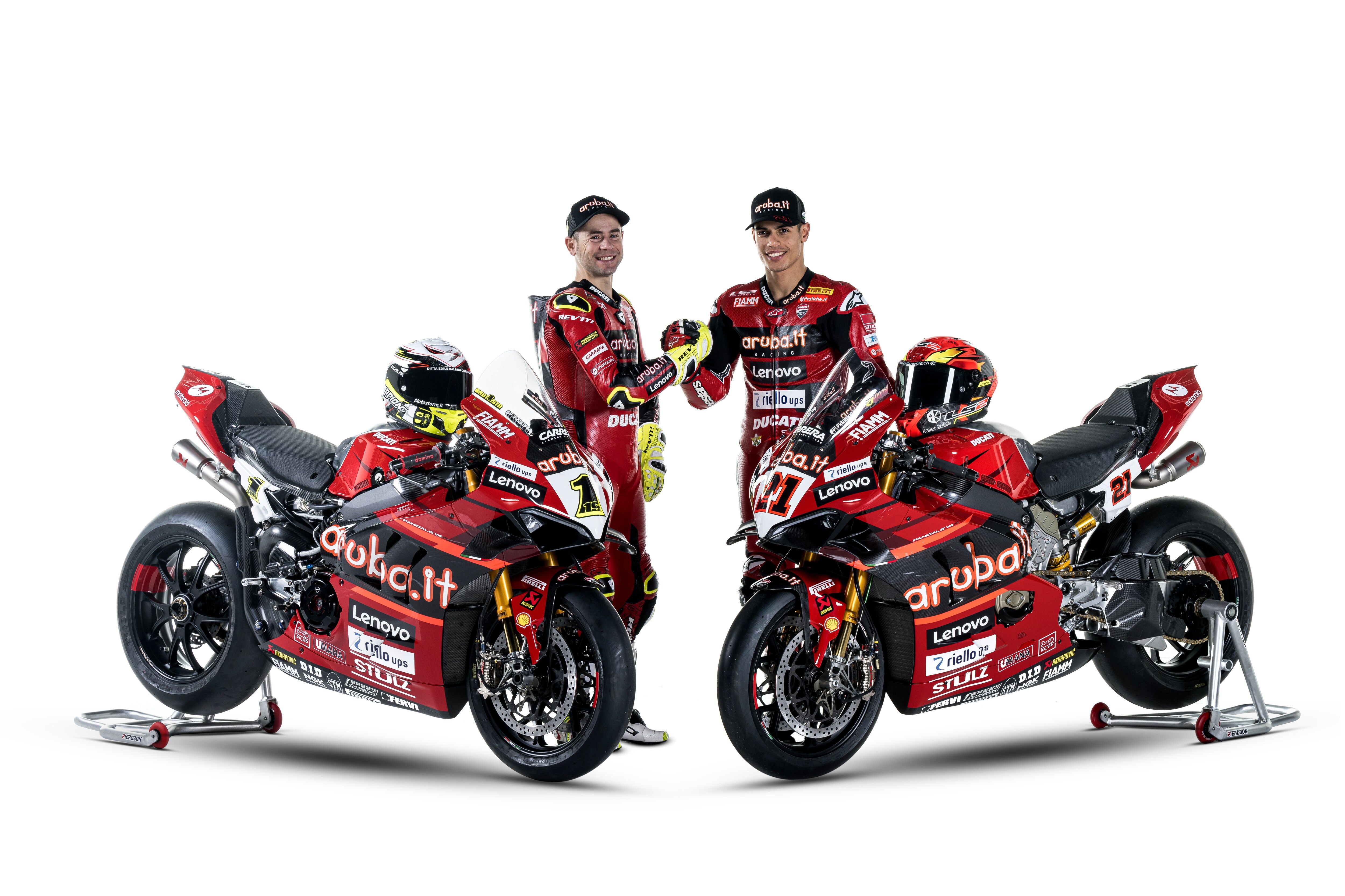 Ducati Panigale V4R Aruba WSBK 2023 Álvaro Bautista Michael Rinaldi 66