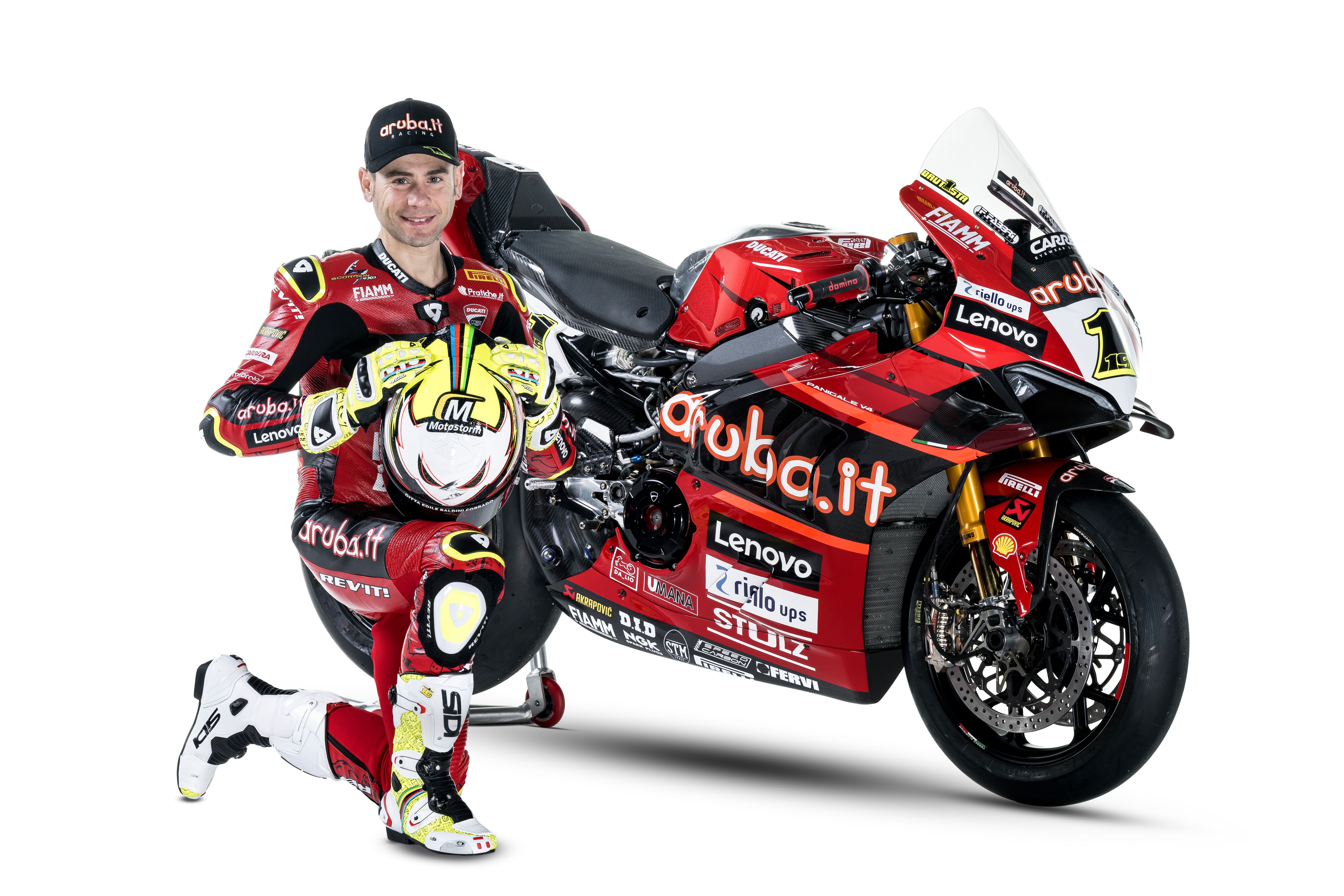 Ducati Panigale V4R Aruba WSBK 2023 Álvaro Bautista Michael Rinaldi 68