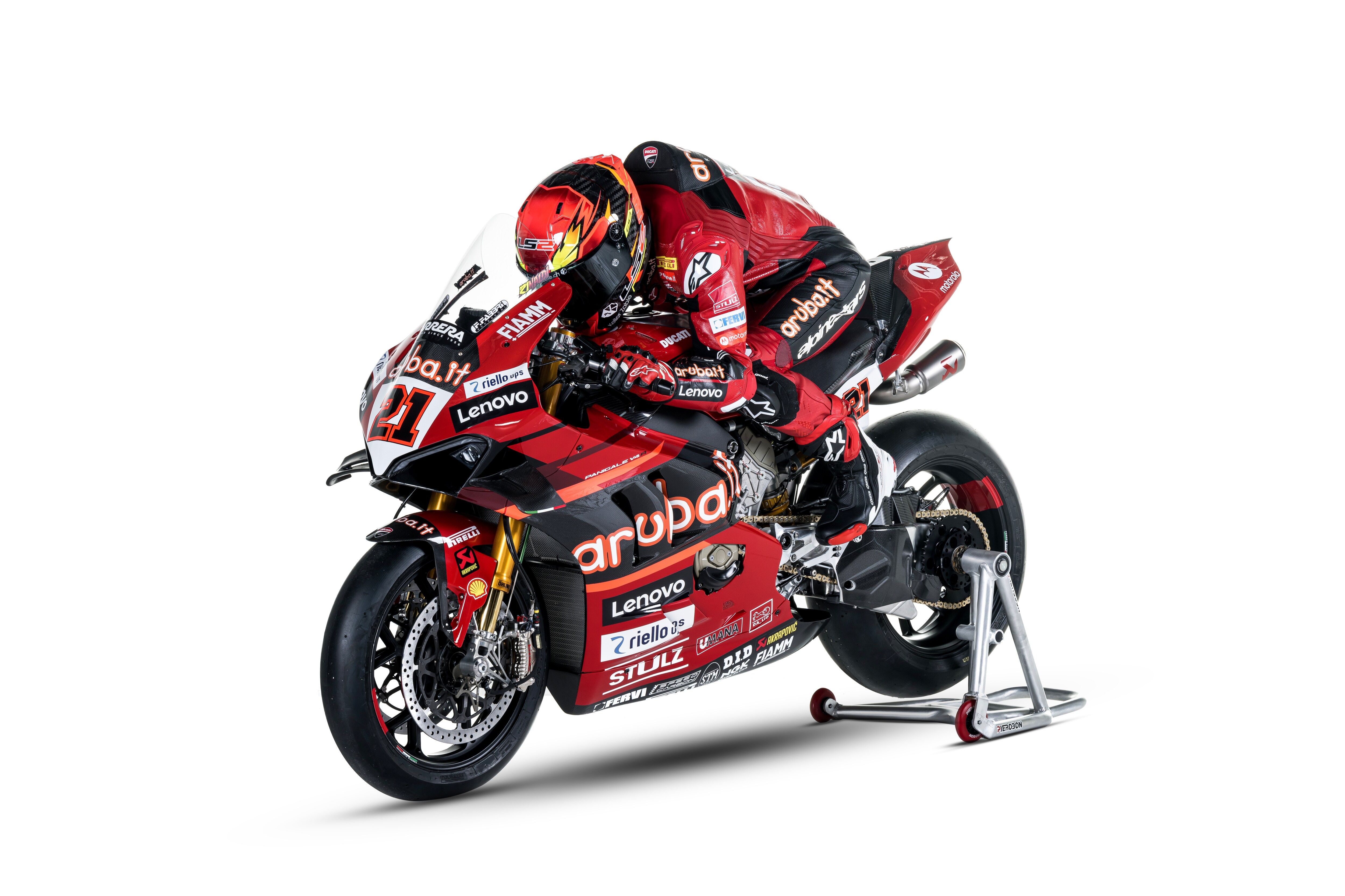 Ducati Panigale V4R Aruba WSBK 2023 Álvaro Bautista Michael Rinaldi 71