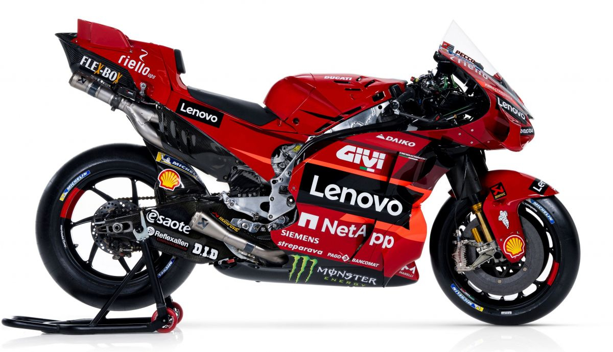 La Ducati Desmosedici GP23 del Ducati Lenovo Team para MotoGP 2023 La Ducati Desmosedici GP23 del Ducati Lenovo Team para MotoGP 2023