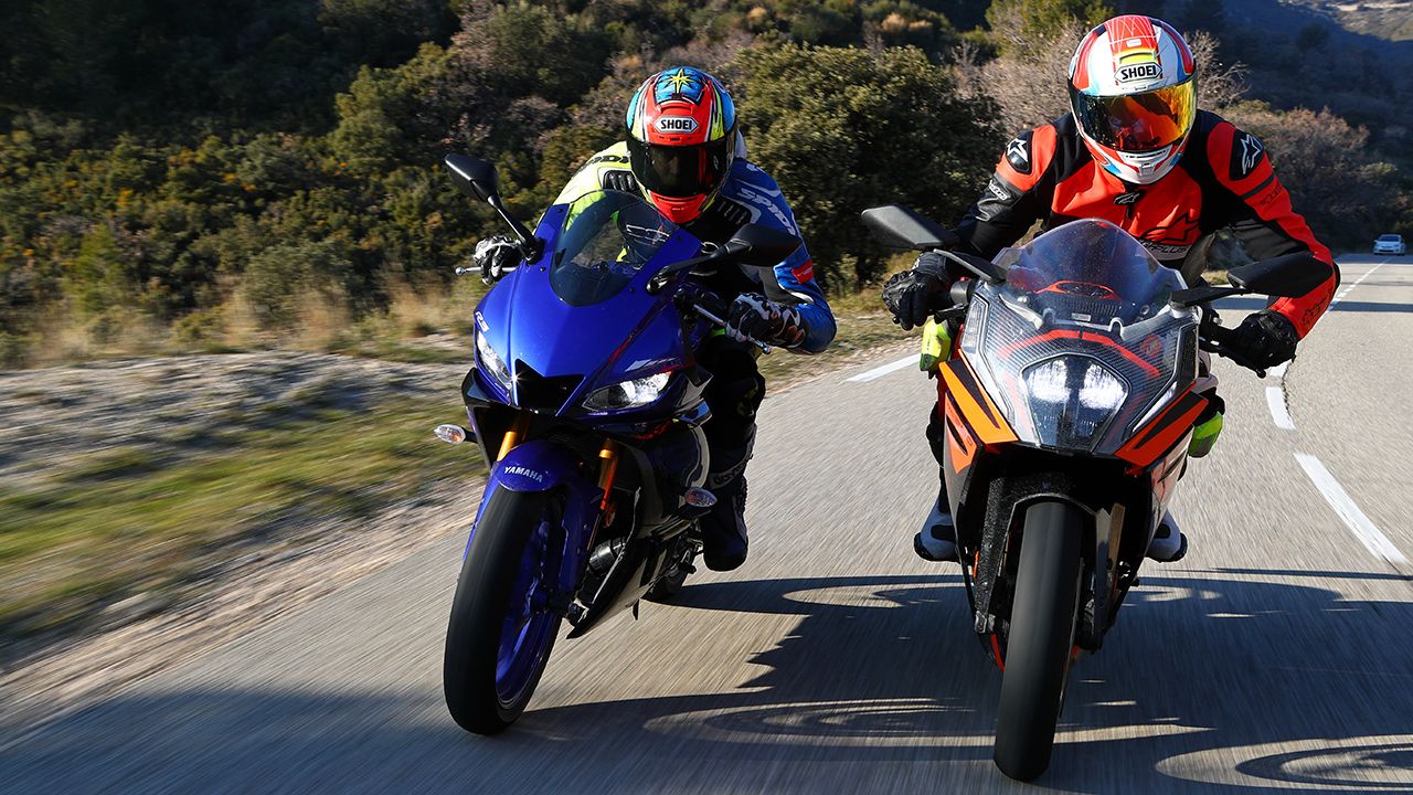 Comparativa deportivas ligeras: KTM RC 390 frente a Yamaha R3