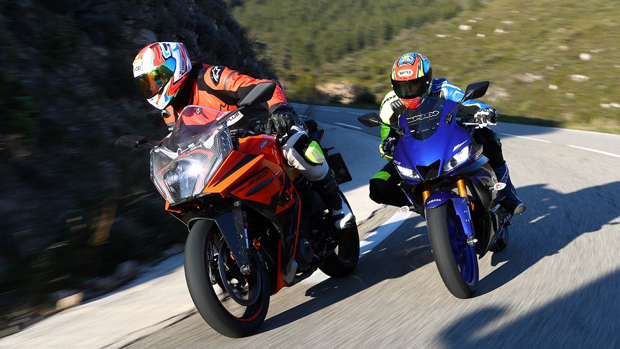 Comparativa deportivas ligeras: KTM RC 390 frente a Yamaha R3