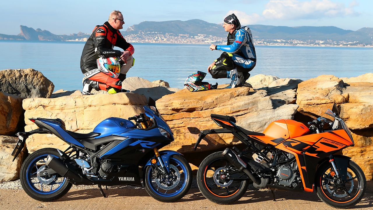 Comparativa deportivas ligeras: KTM RC 390 frente a Yamaha R3