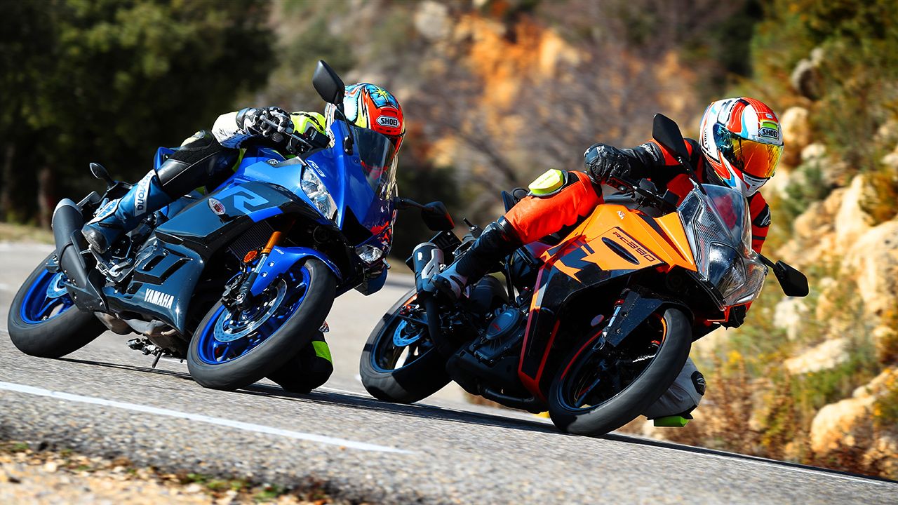 Comparativa deportivas ligeras: KTM RC 390 frente a Yamaha R3