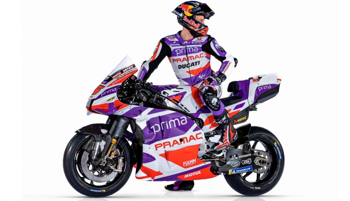 Johann Zarco sobre la Ducati Desmosedici GP23 Pramac para MotoGP 2023