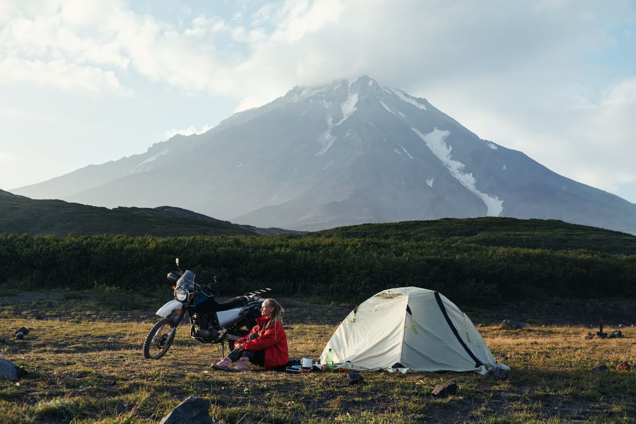 Tienda de campaña para moto