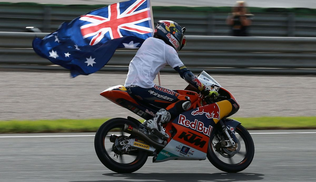 Jack Miller fue subcampeón de Moto3 en 2014 con KTM Jack Miller fue subcampeón de Moto3 en 2014 con KTM