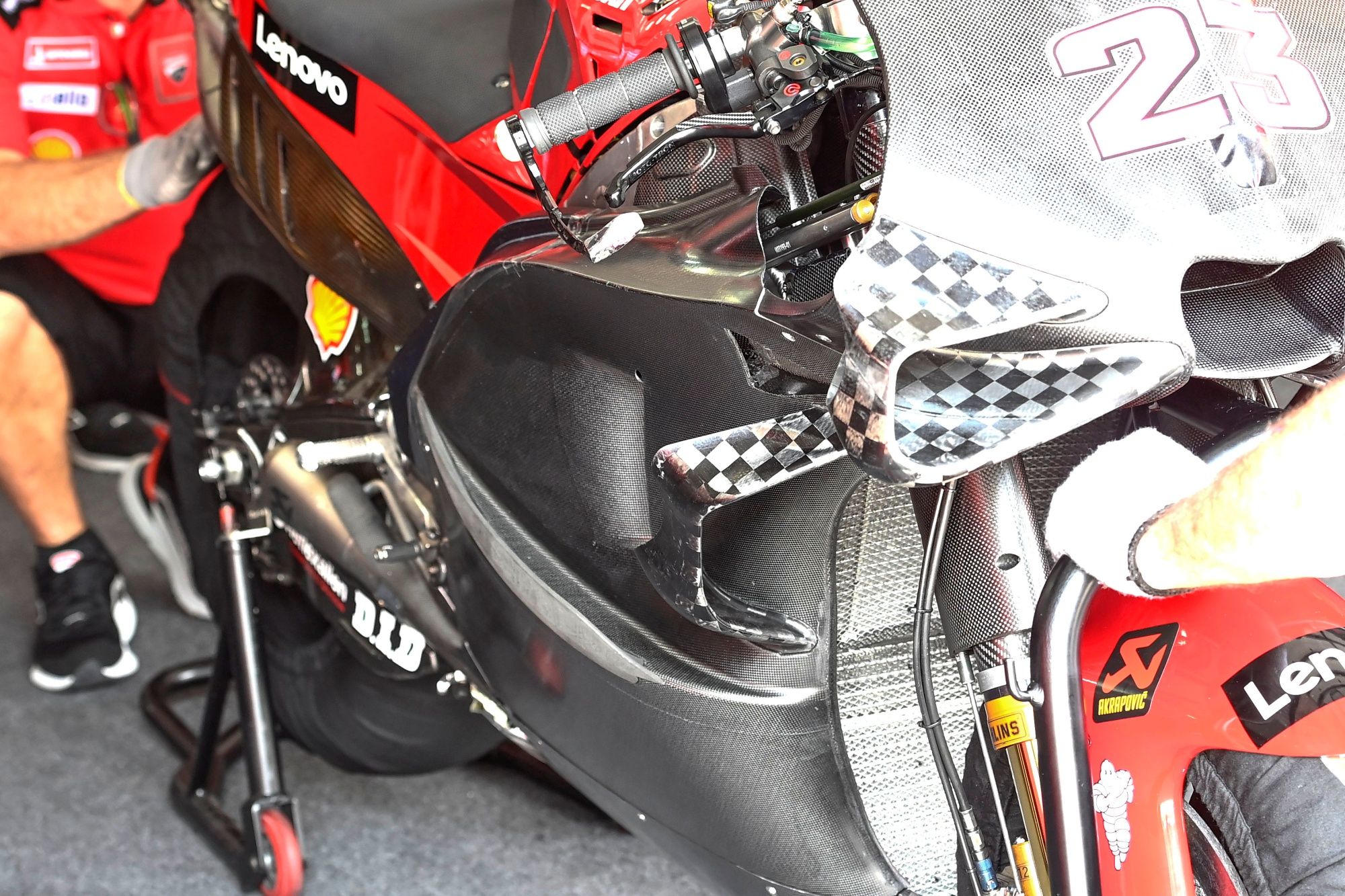 Ducati Desmosedici MotoGP 2023 detalles test Sepang 15