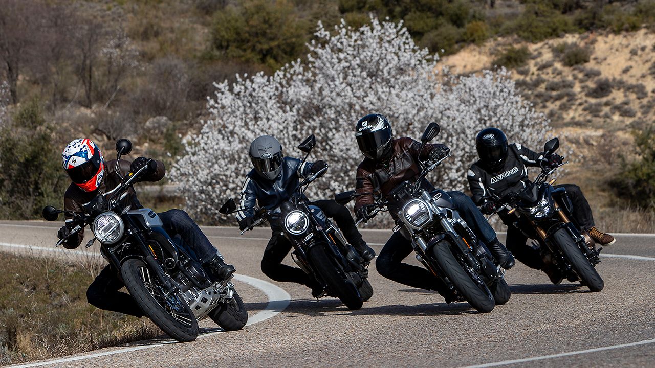 Comparativa motos naked 500 A2: Brixton, Honda, Macbor y Voge.