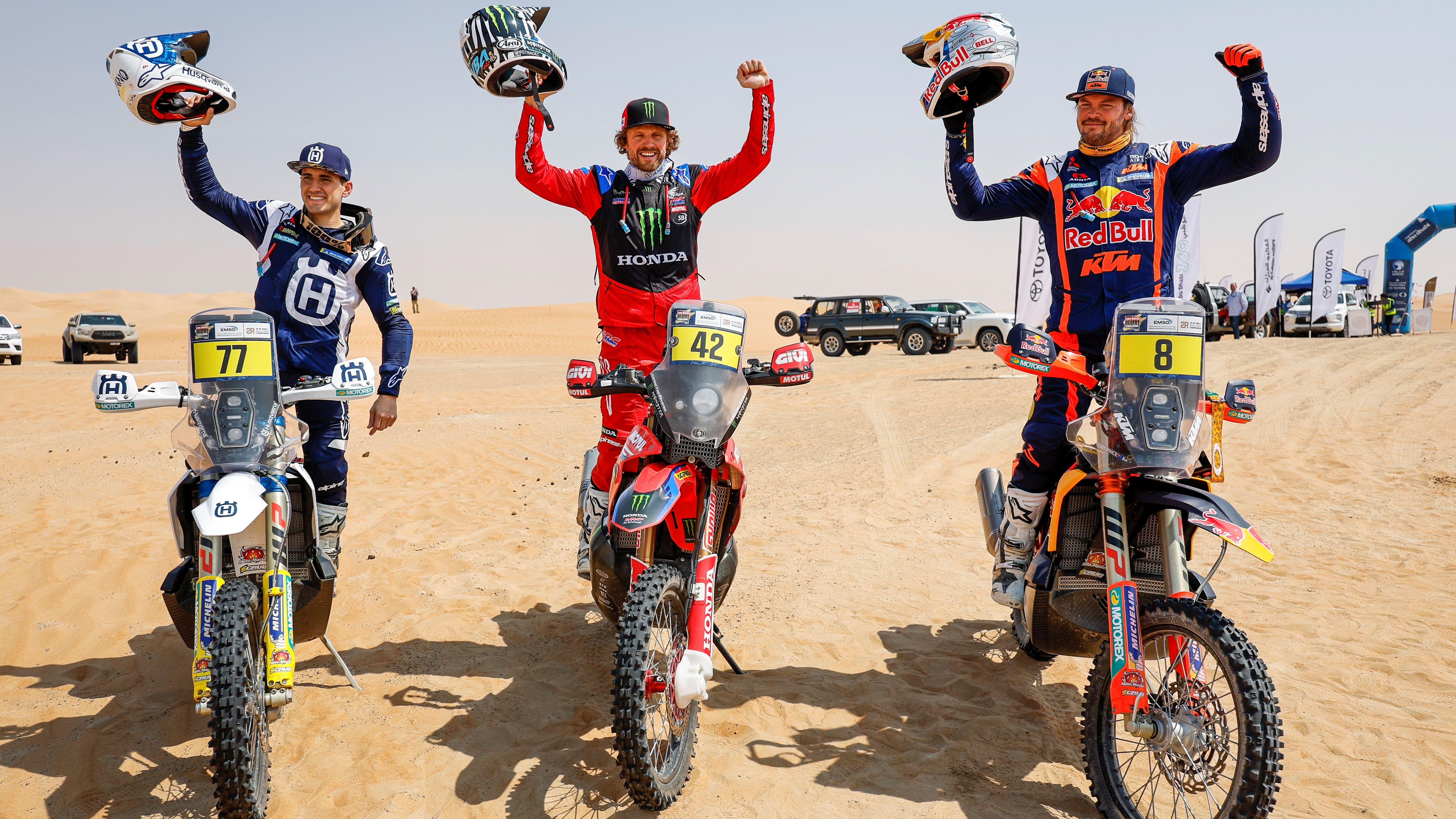 Adrien Van Beveren ha ganado el Abu Dabi Desert Challenge 2023 ante Luciano Benavides y Toby Price