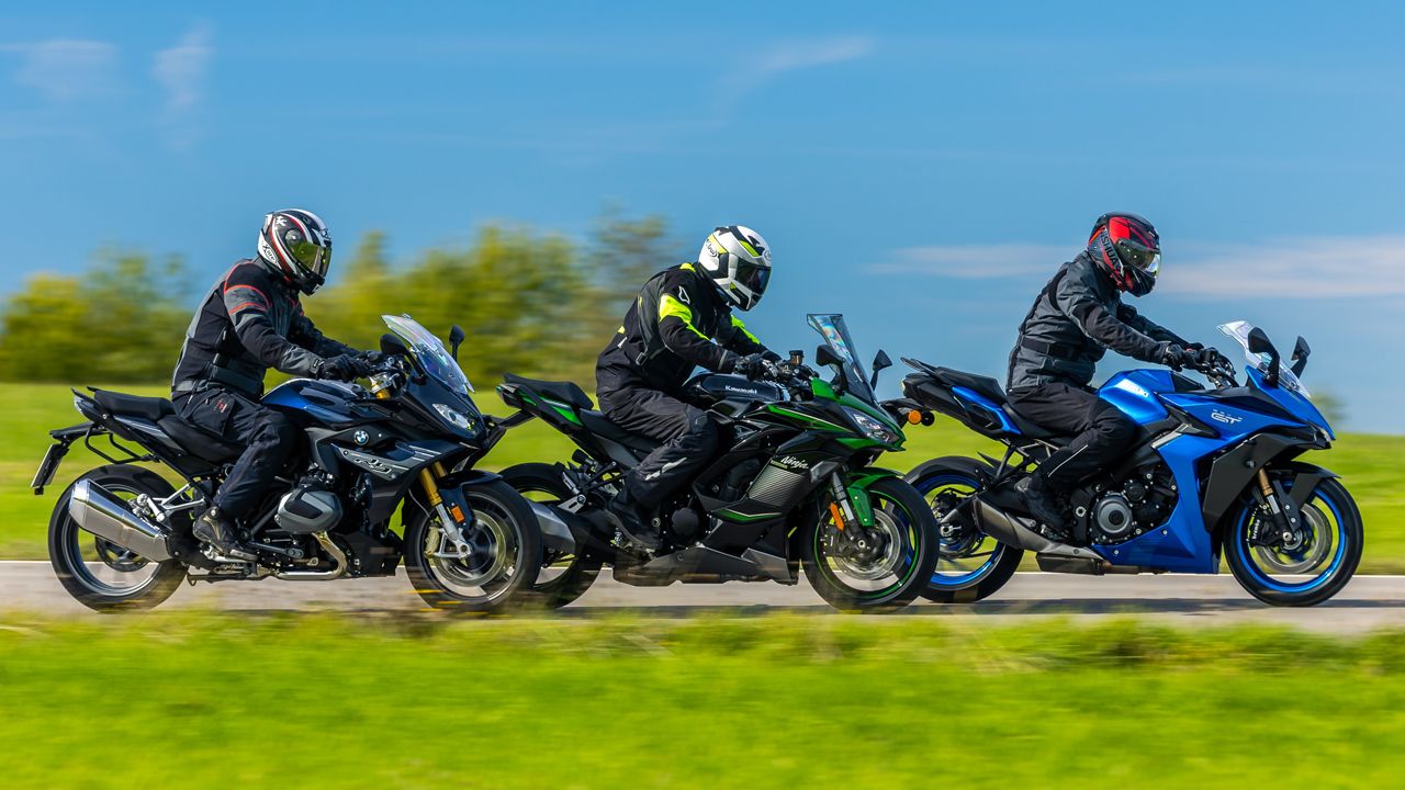 Comparativa sport turismo: BMW R 1250 RS, Kawasaki Ninja 1000SX y Suzuki GSX-S1000 GT