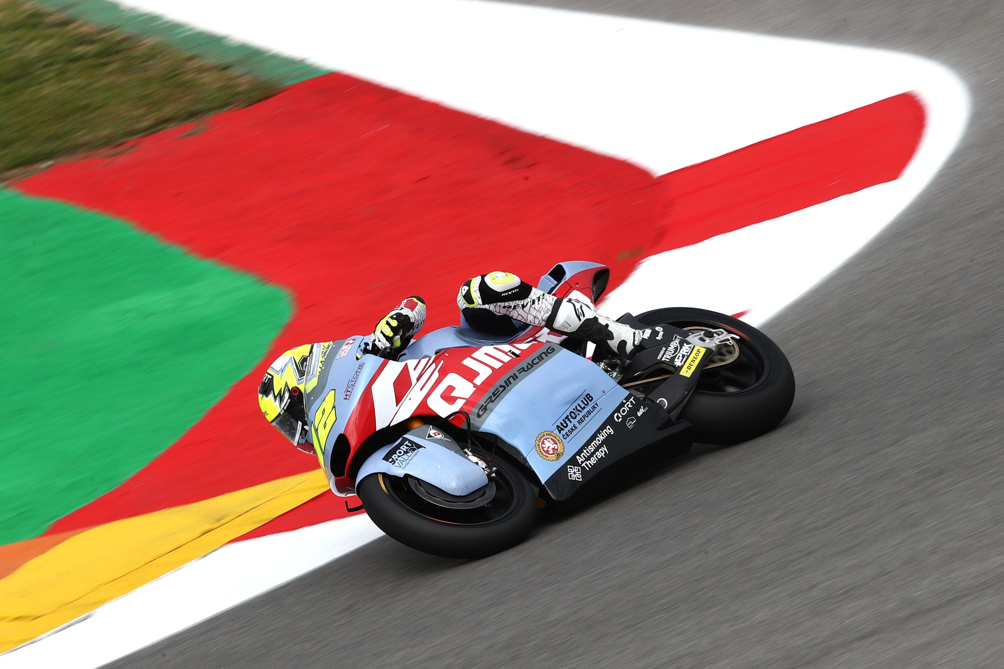 Filip Salac ha logrado la primera pole de su vida en Moto2.