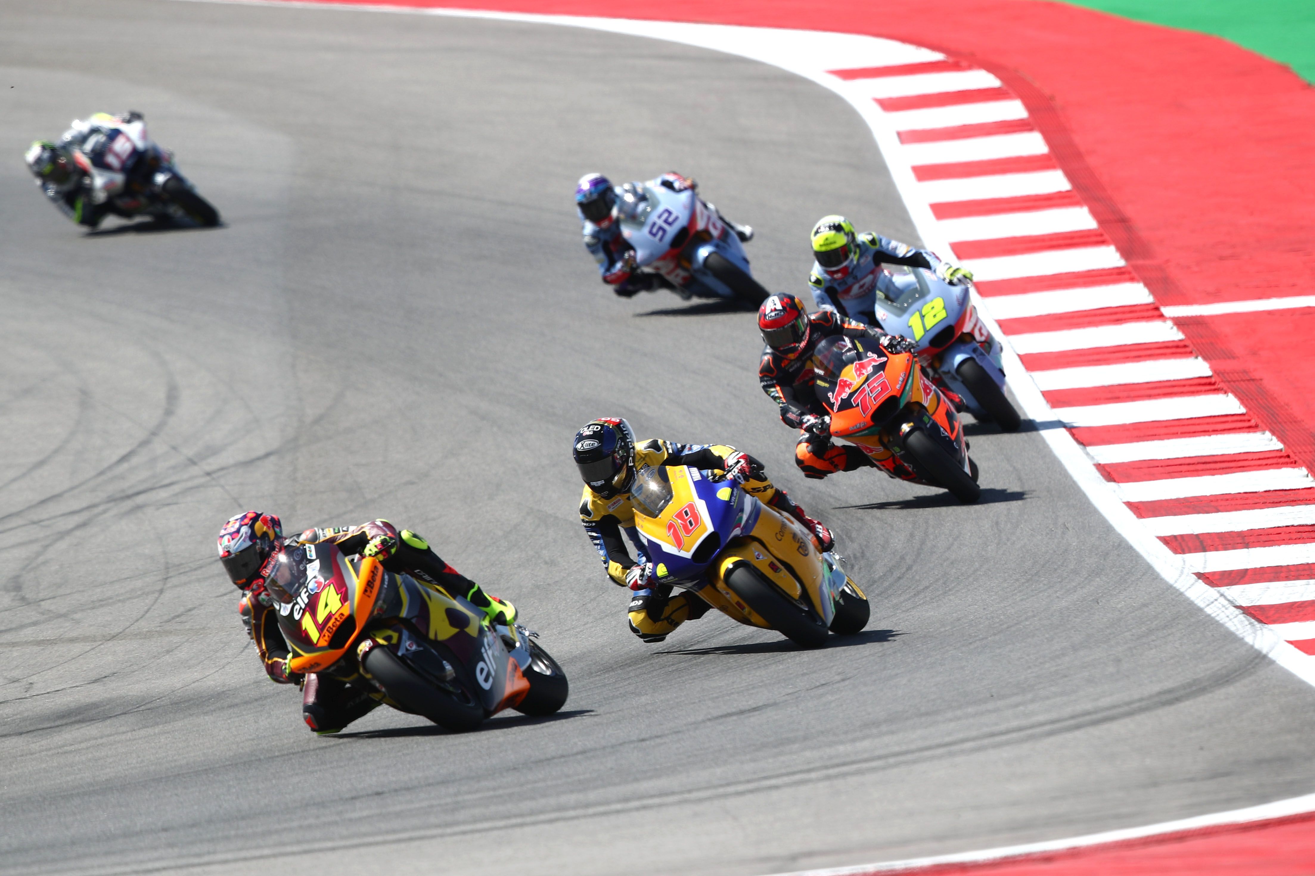 Tony Arbolino, Manu González, Albert Arenas, Filip Salac y Jeremy Alcoba, Moto2 Portimao 2023