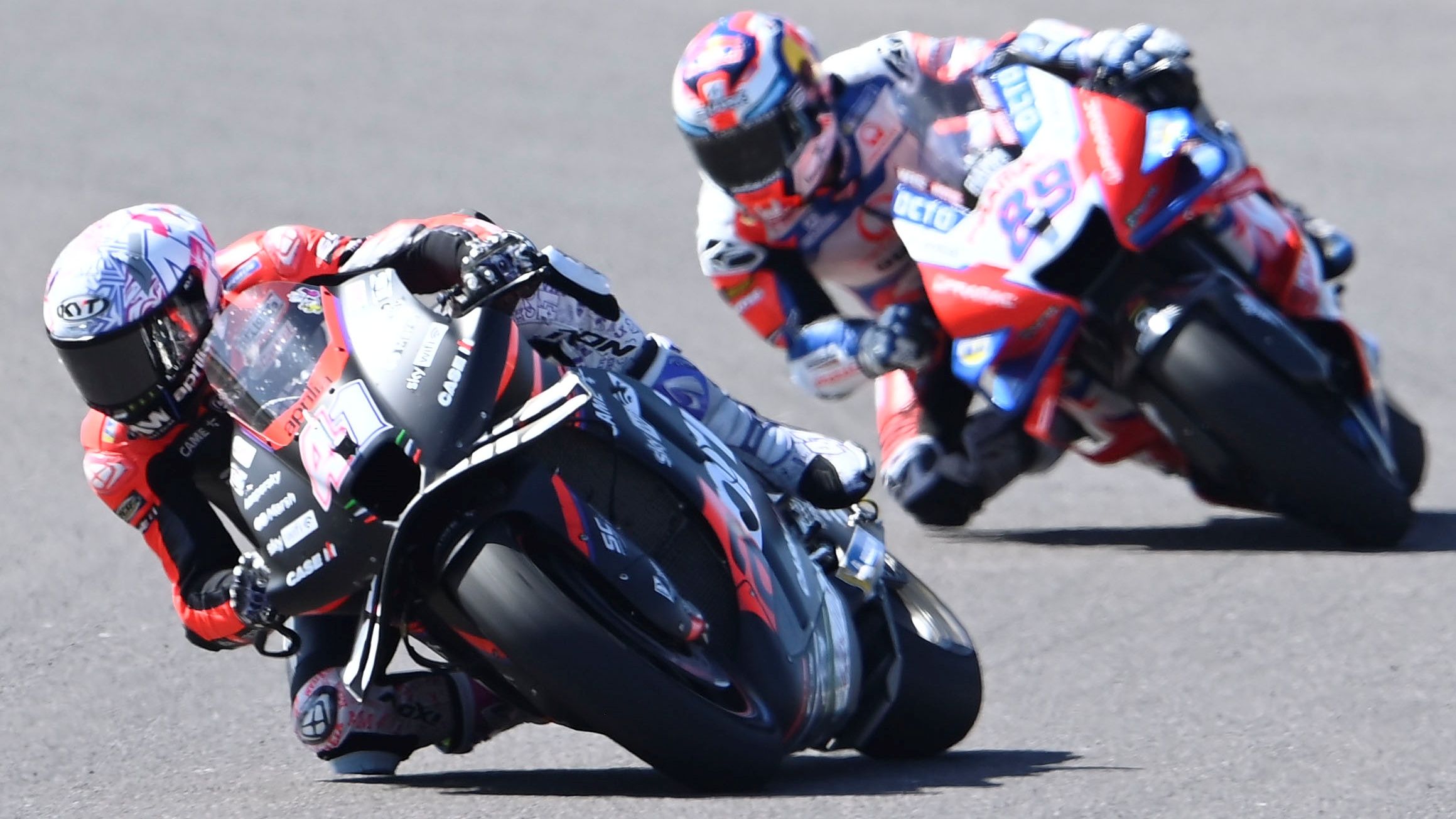 Aleix Espargaró y Jorge Martín en la última carrera de MotoGP en Argentina