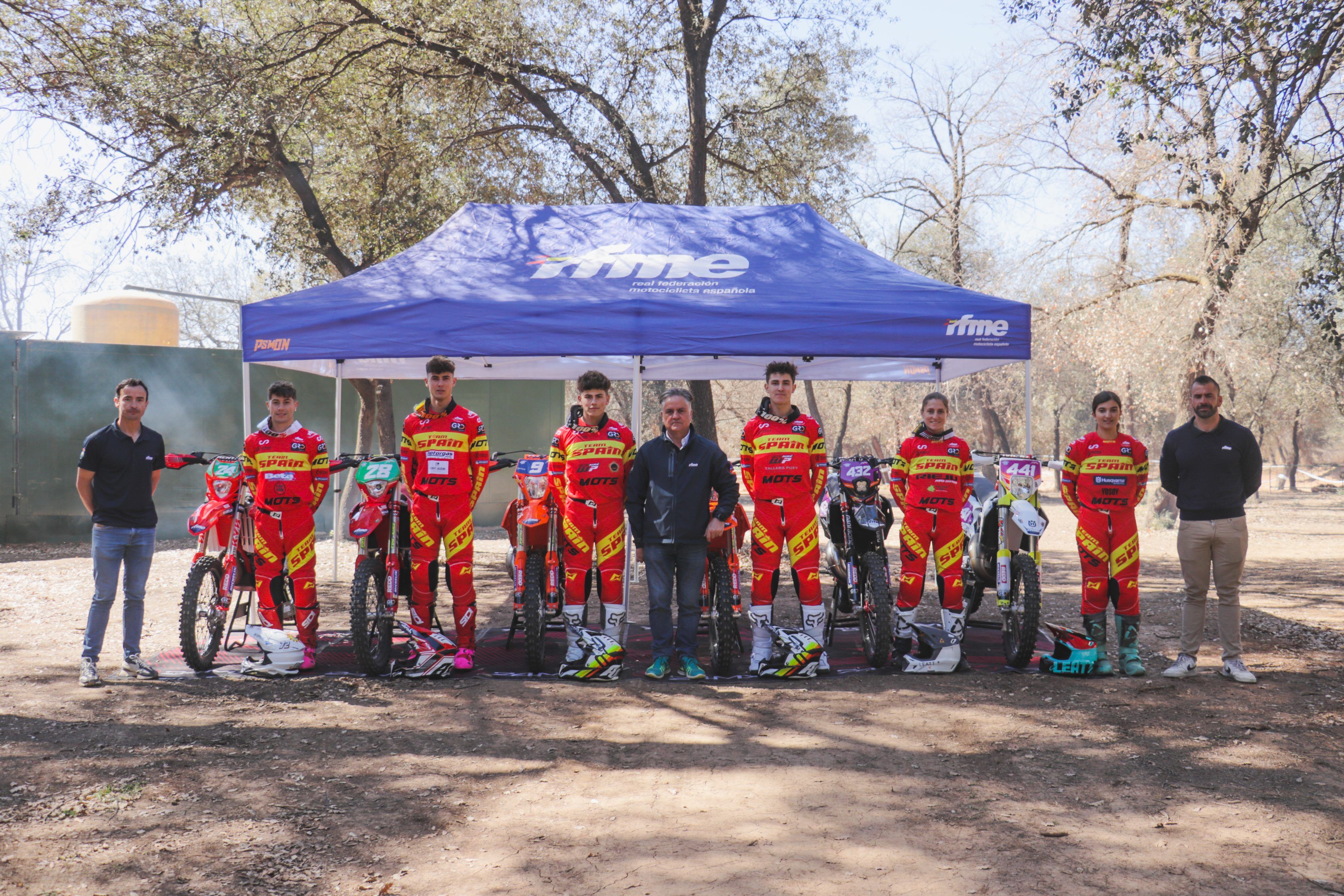 Equipo Nacional de Enduro RFME 2023. En el Mundial Junior 2 , Youth y Woman