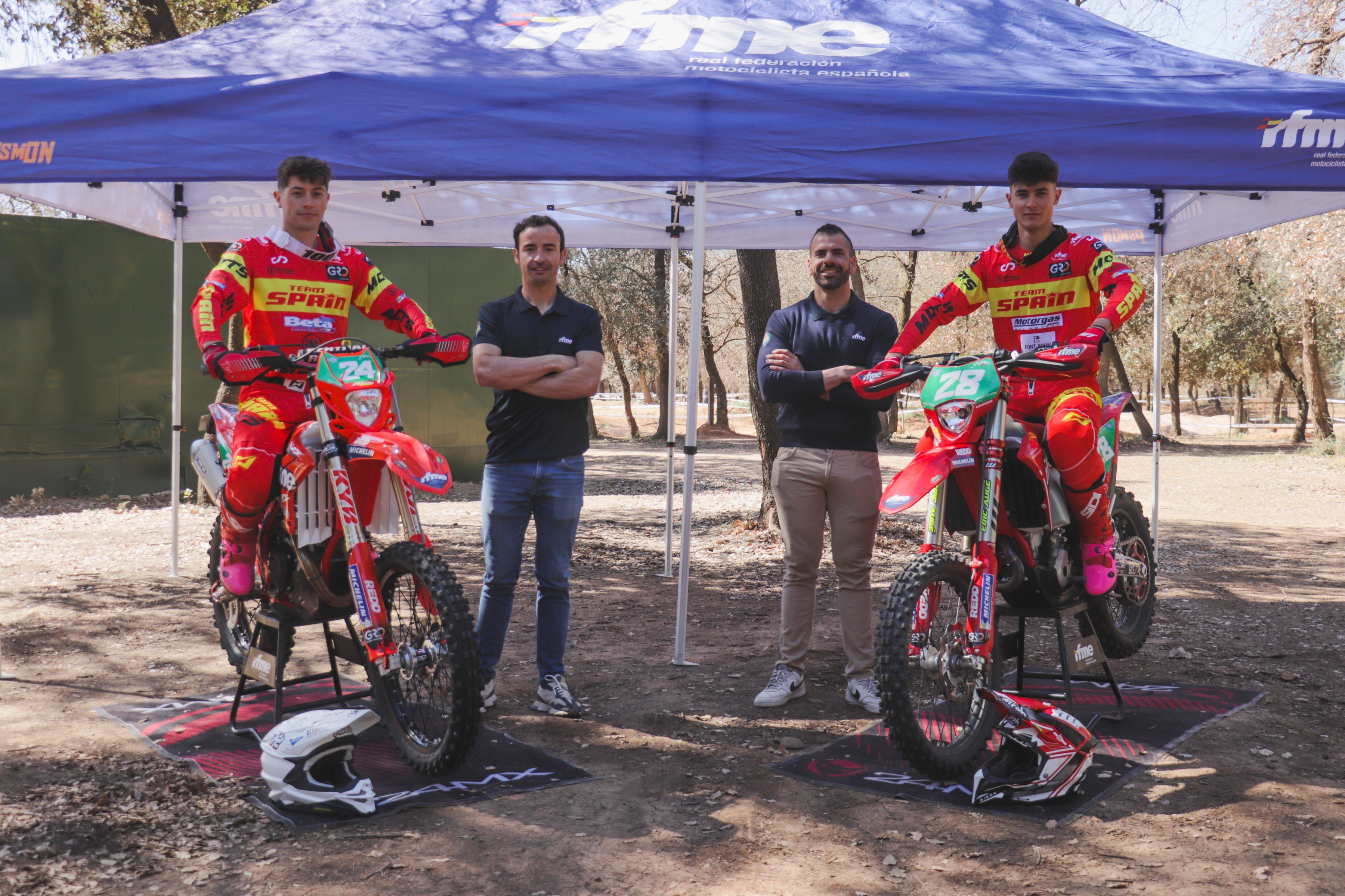 Equipo Nacional de Enduro RFME 2023. En el Mundial Junior 2 , Youth y Woman