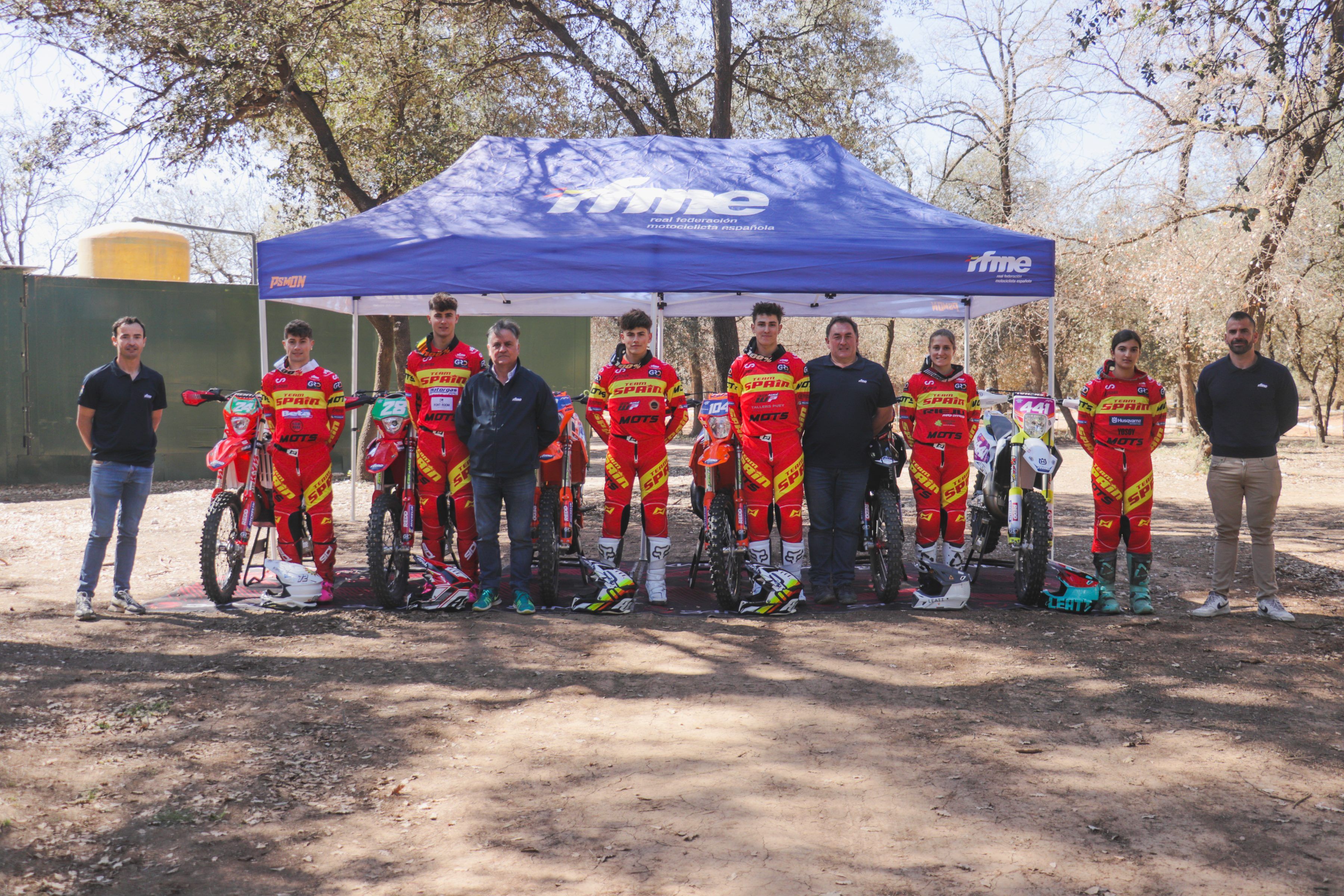 Equipo Nacional de Enduro RFME 2023. En el Mundial Junior 2 , Youth y Woman