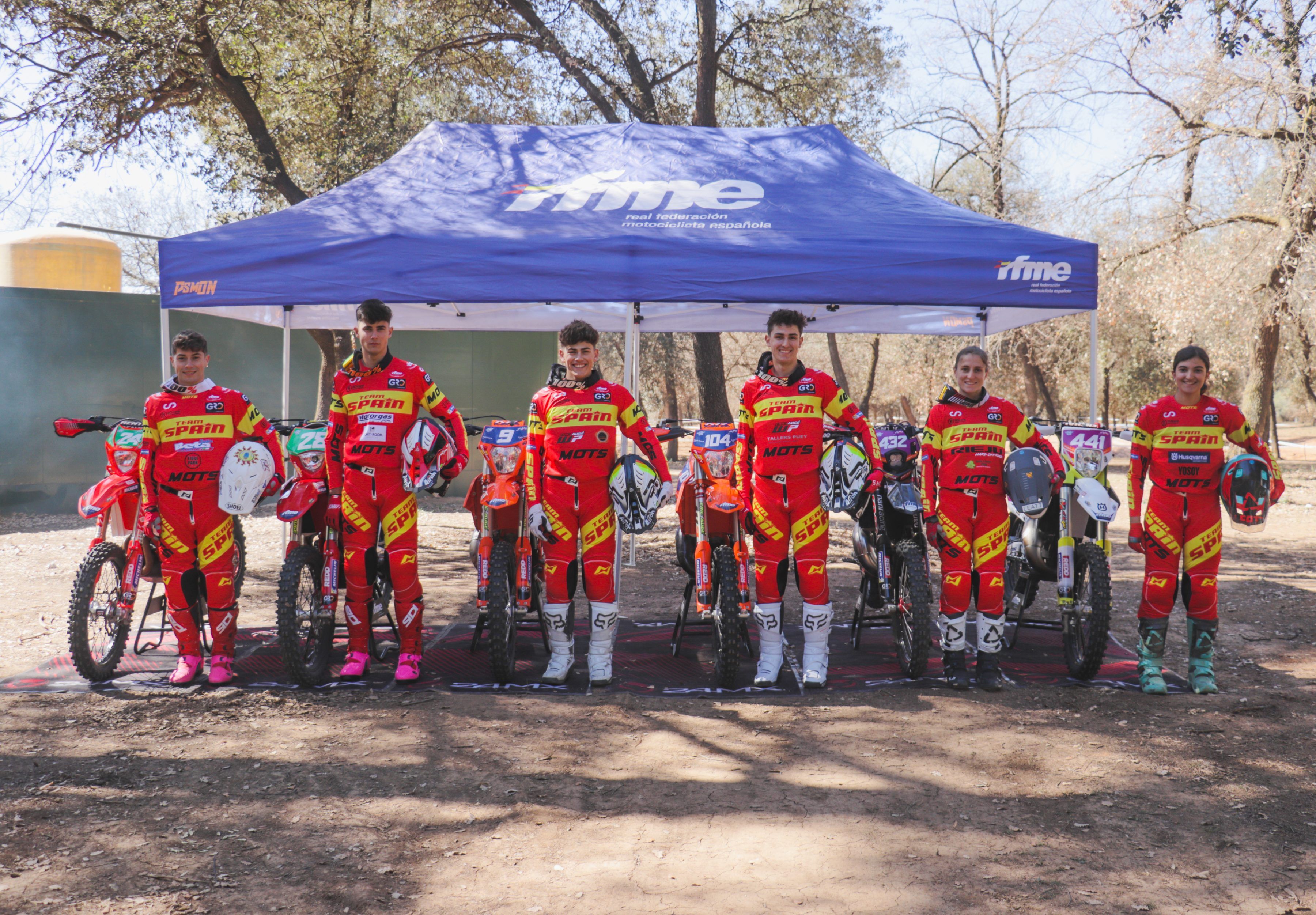 Equipo Nacional de Enduro RFME 2023. En el Mundial Junior 2 , Youth y Woman