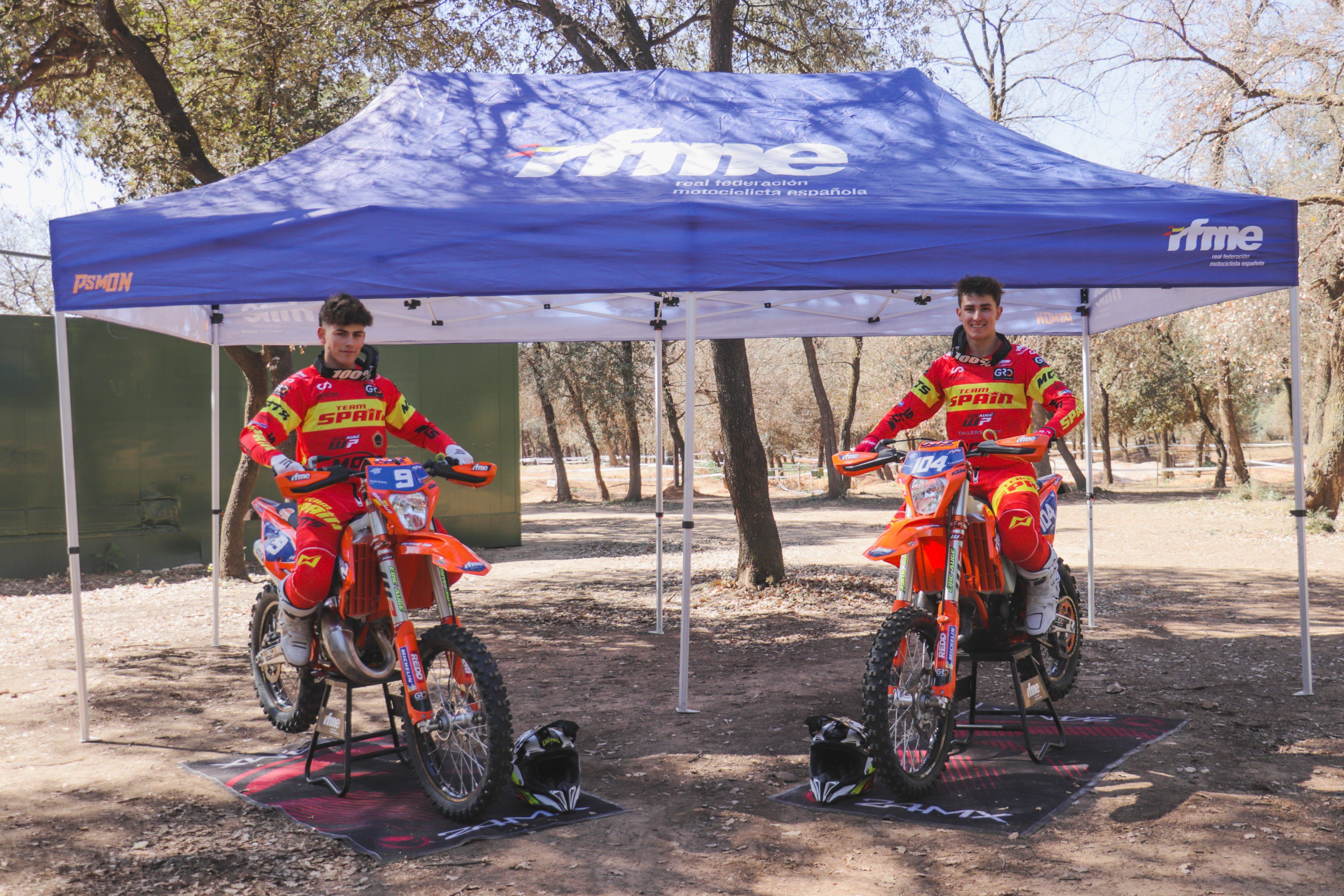 Equipo Nacional de Enduro RFME 2023. En el Mundial Junior 2 , Youth y Woman