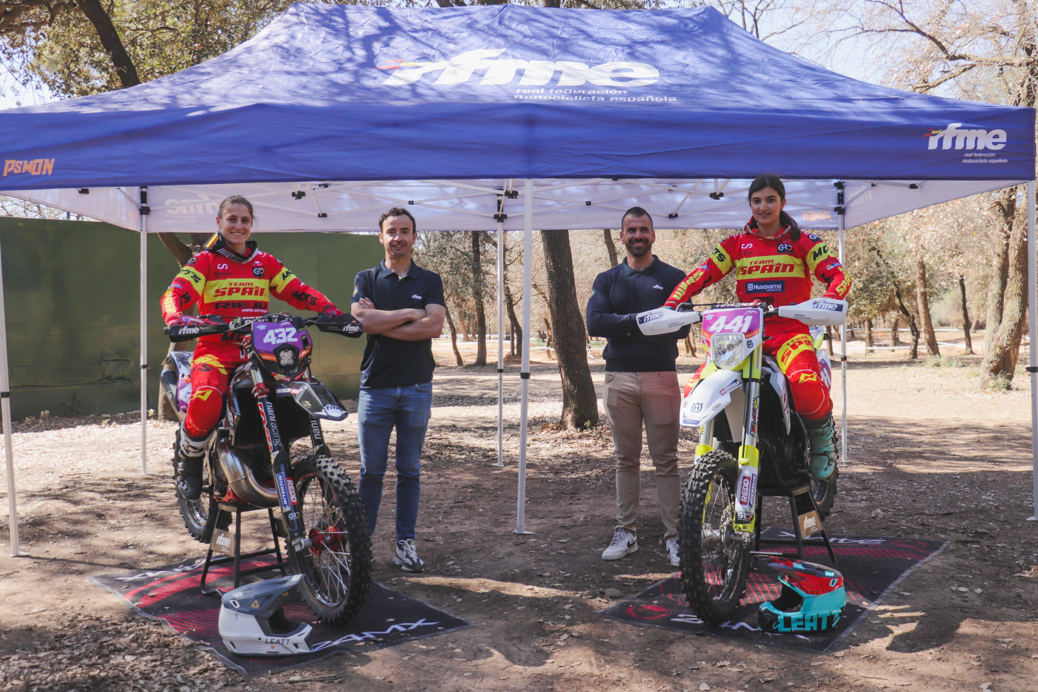 Equipo Nacional de Enduro RFME 2023. En el Mundial Junior 2 , Youth y Woman