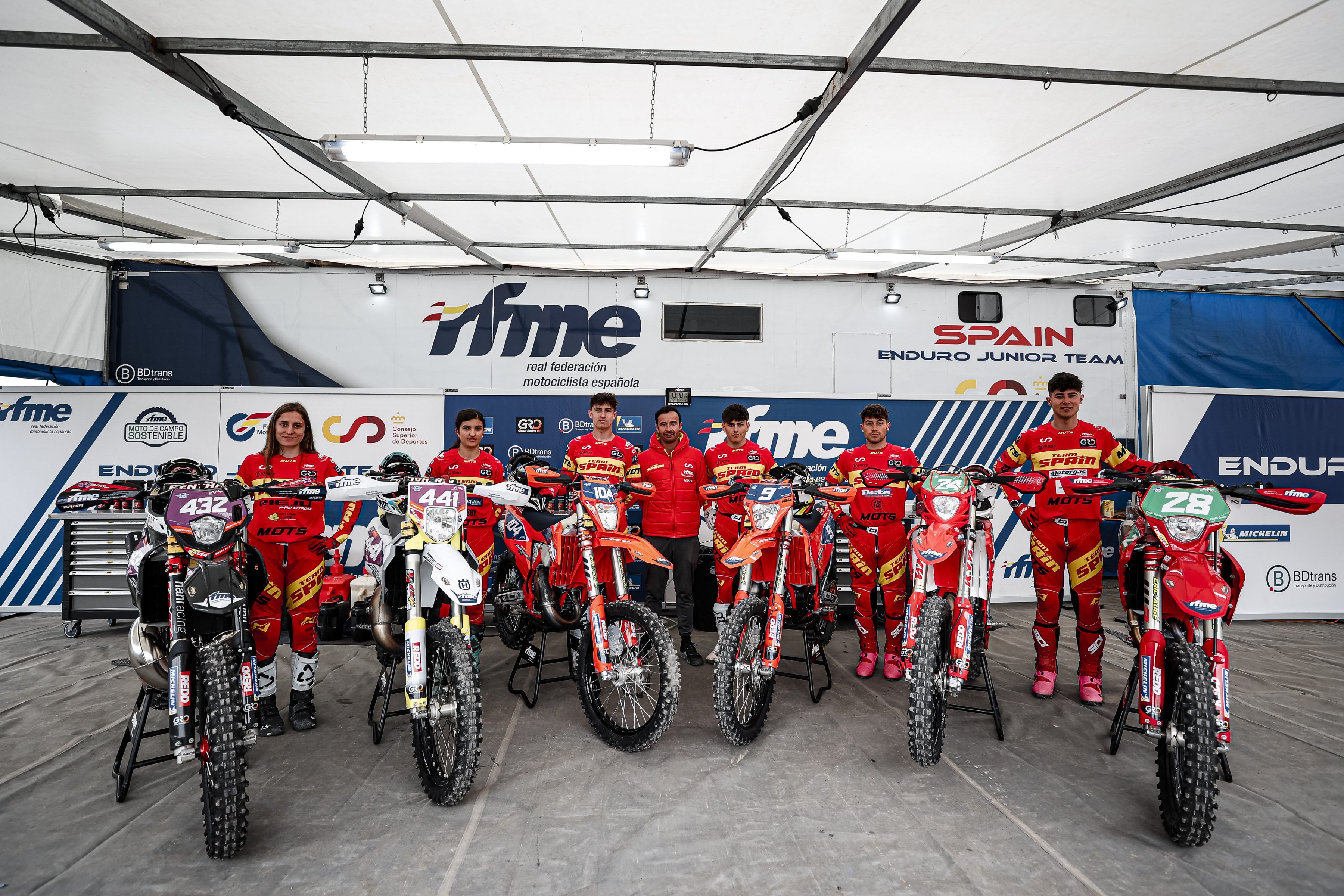Equipo Nacional de Enduro RFME 2023. En el Mundial Junior 2 , Youth y Woman