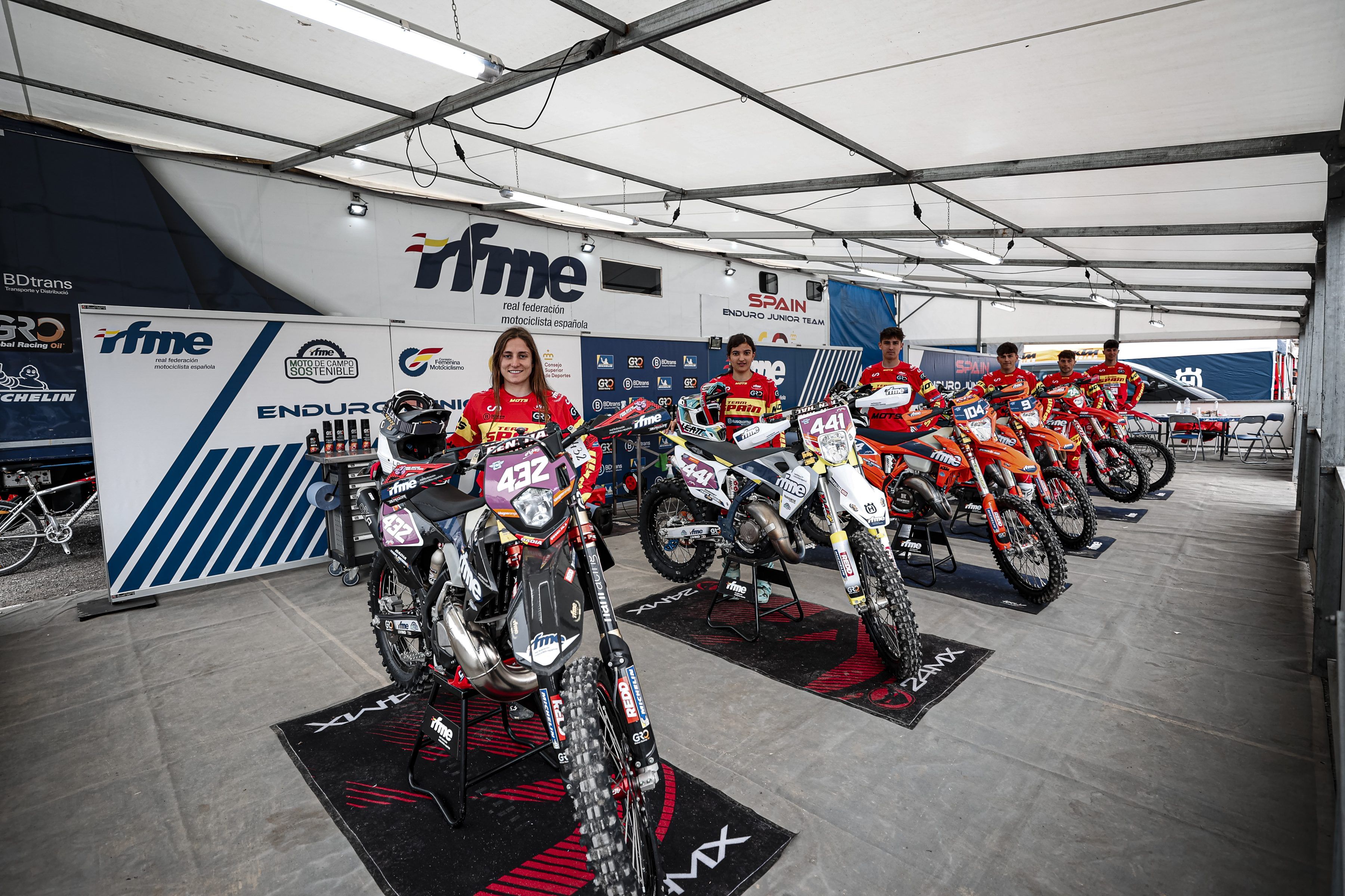 Equipo Nacional de Enduro RFME 2023. En el Mundial Junior 2 , Youth y Woman