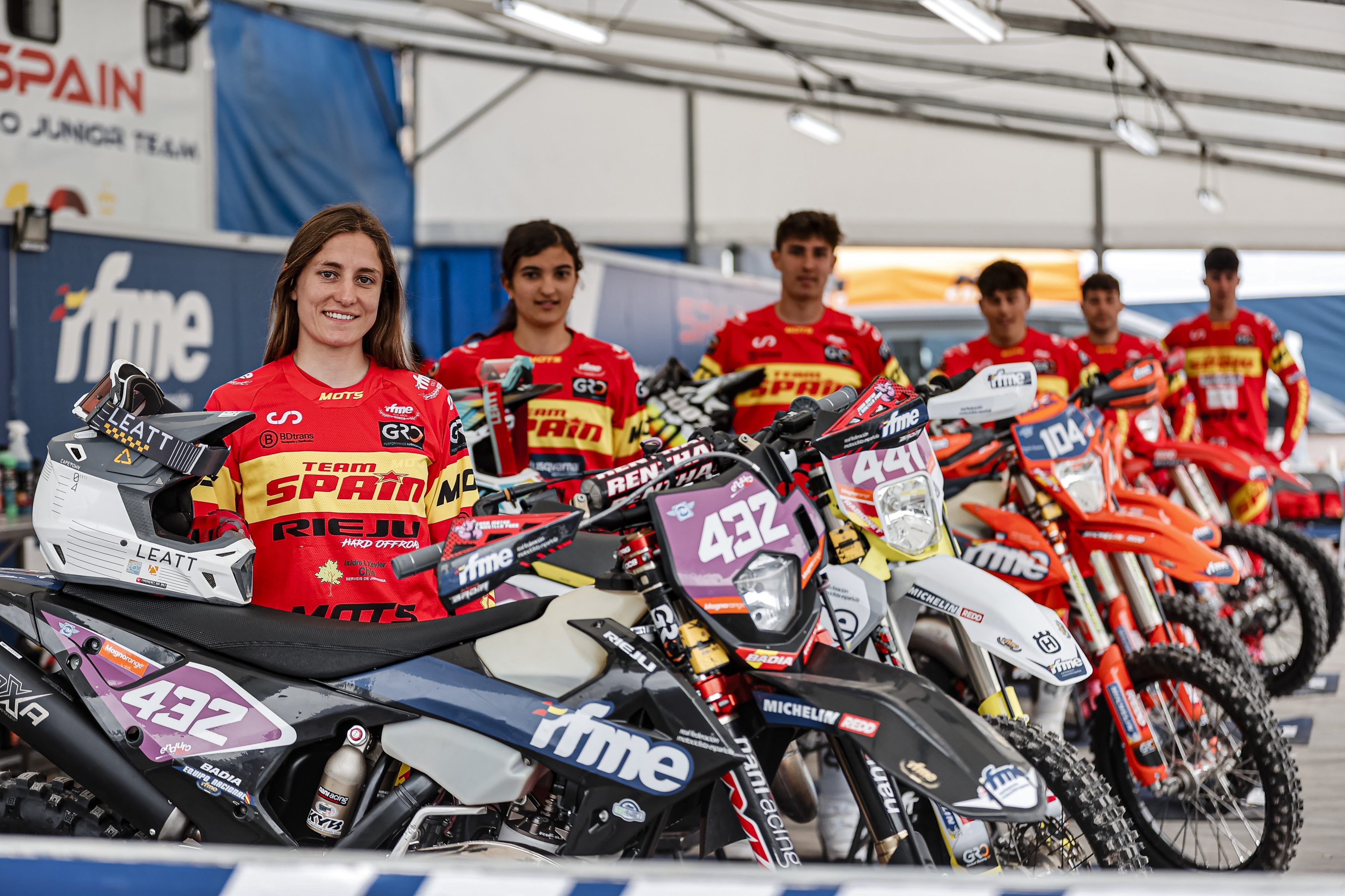 Equipo Nacional de Enduro RFME 2023. En el Mundial Junior 2 , Youth y Woman