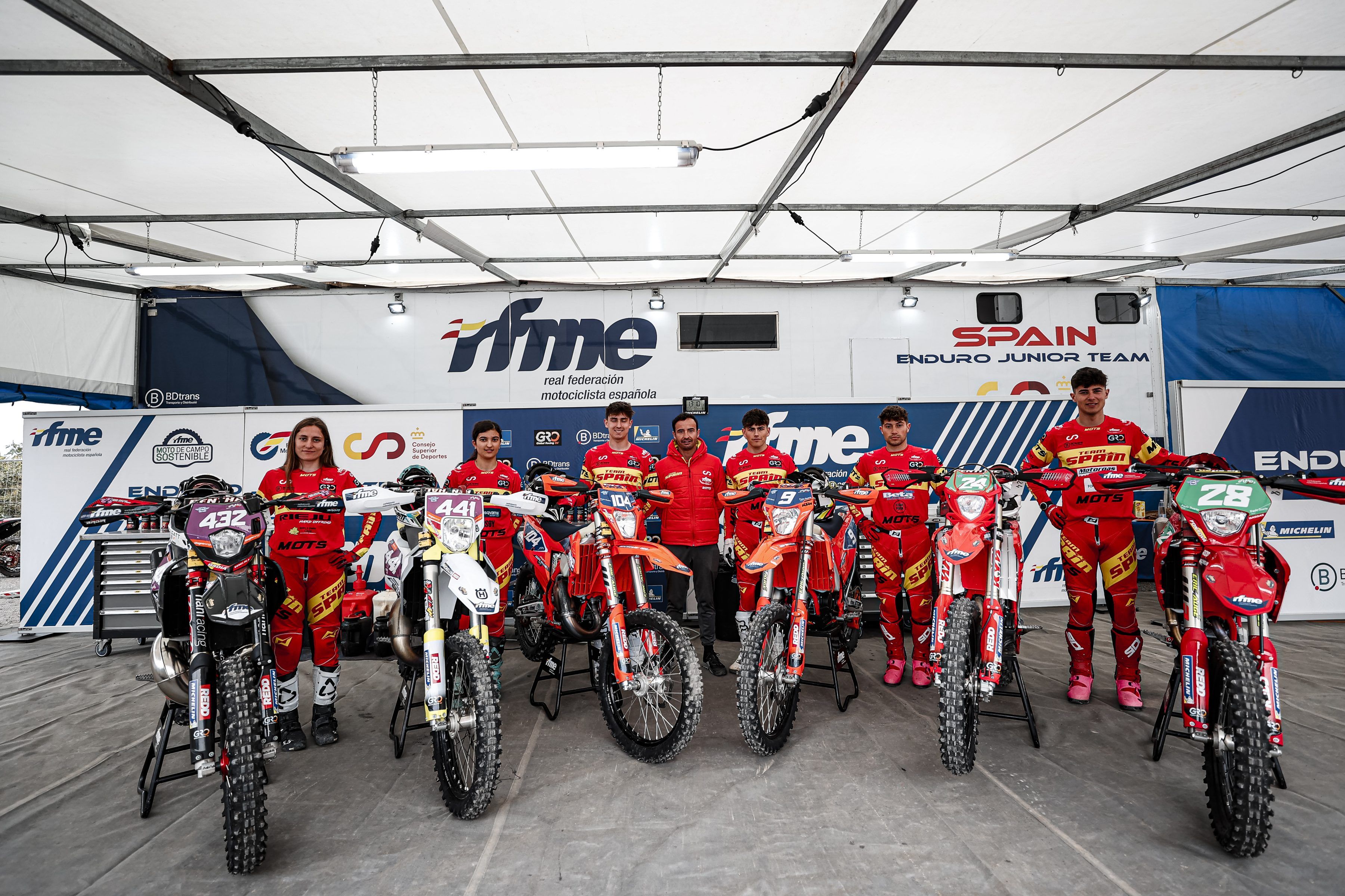Equipo Nacional de Enduro RFME 2023. En el Mundial Junior 2 , Youth y Woman